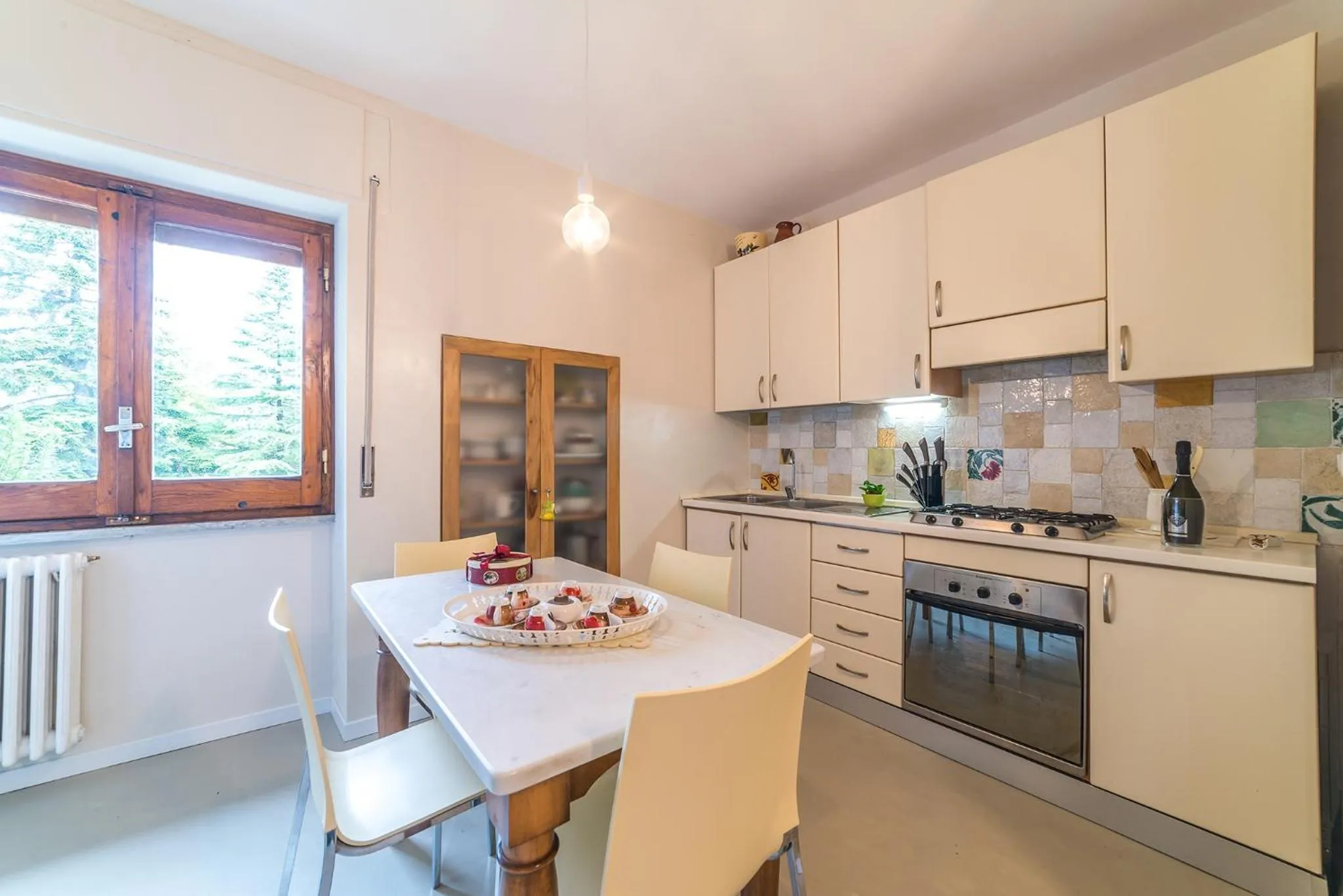 Kitchen or kitchenette in B&B Gocciaverde