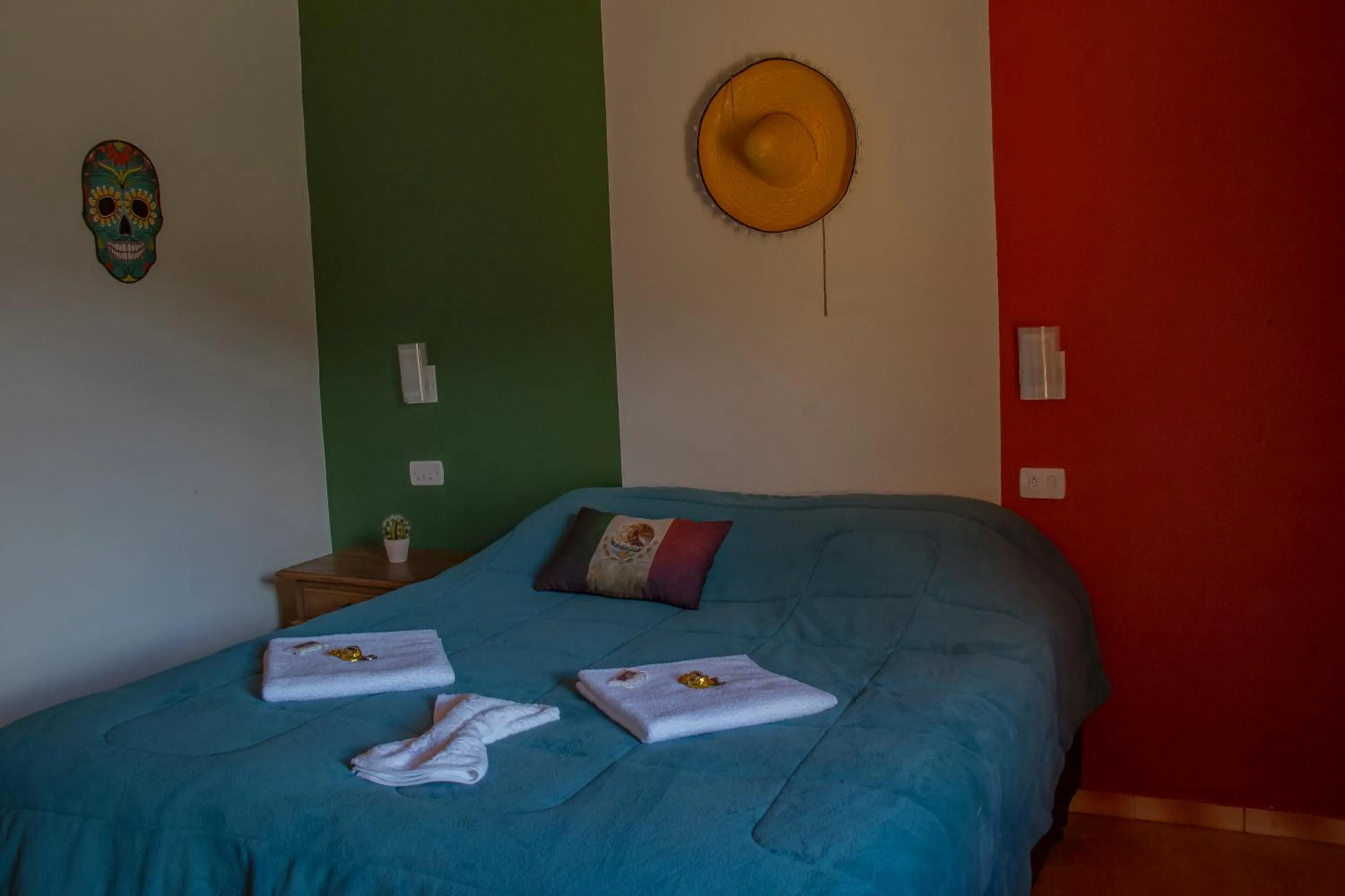 Bed in Pousada Cabanas no Mundo