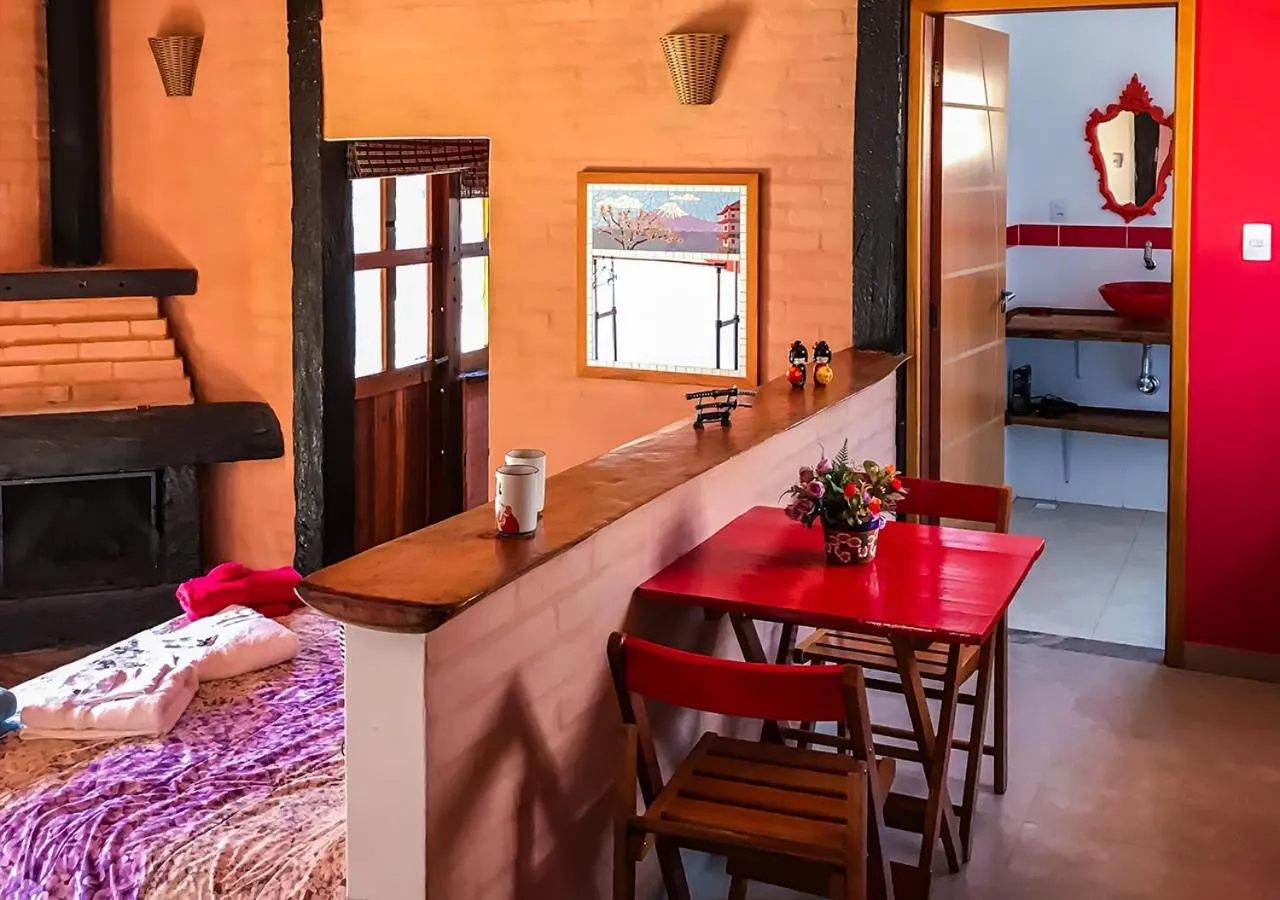 Photo of the whole room, Bed in Pousada Cabanas no Mundo