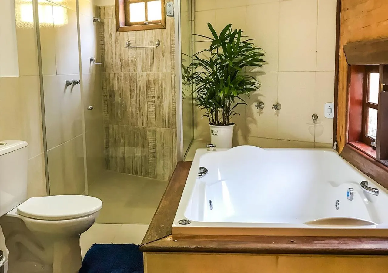 Hot Tub in Pousada Cabanas no Mundo