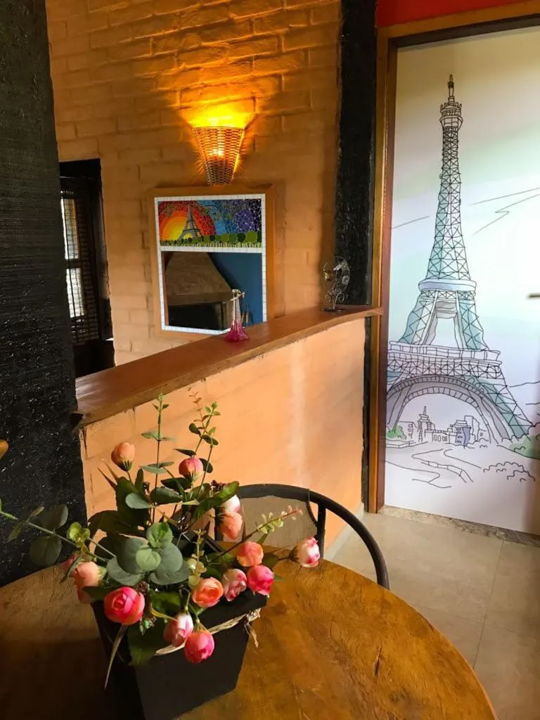 Dining area in Pousada Cabanas no Mundo