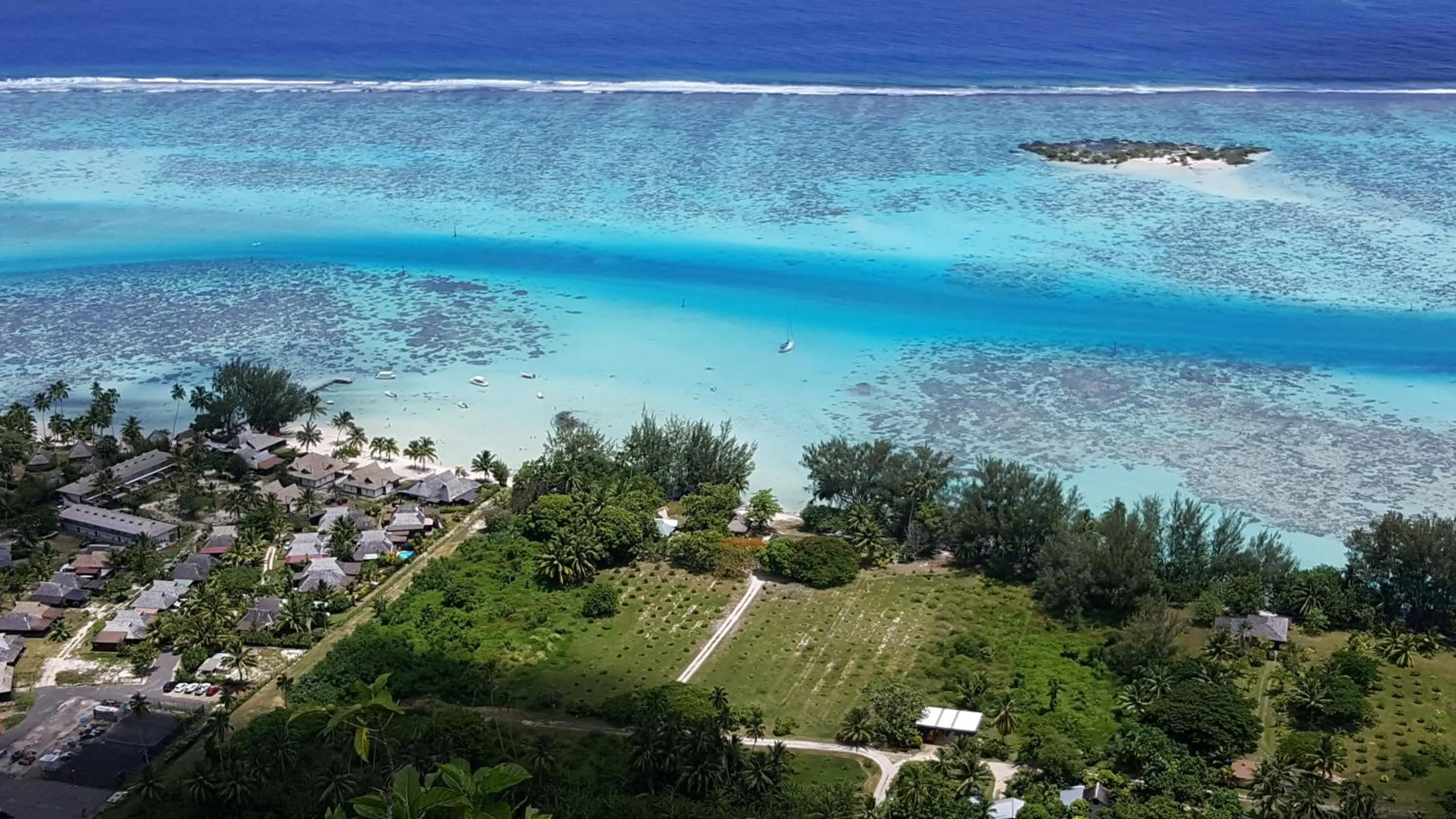 Natural landscape in Moorea Sunset Beach