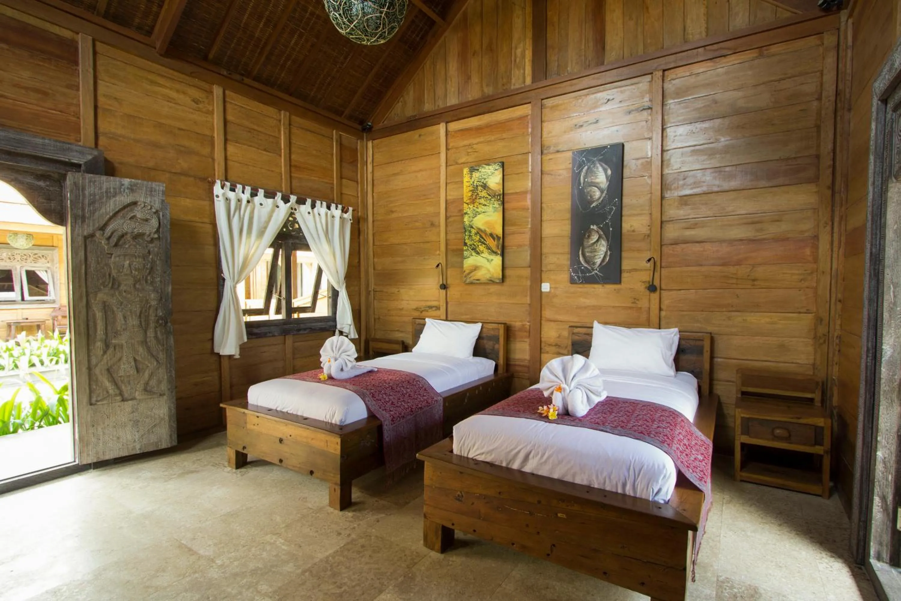 Day, Bed in Benthos Bali Dive Resort