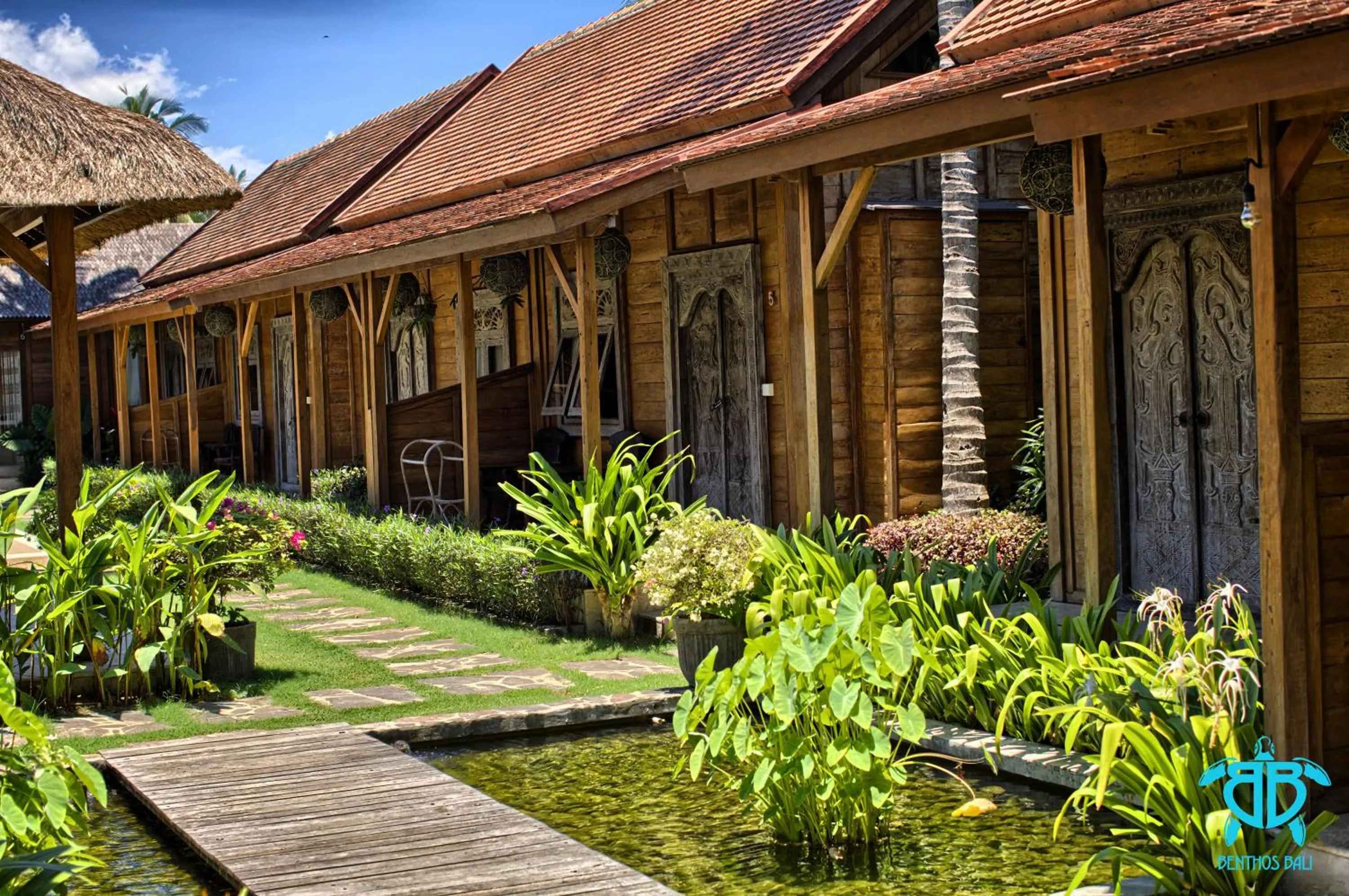 Garden in Benthos Bali Dive Resort