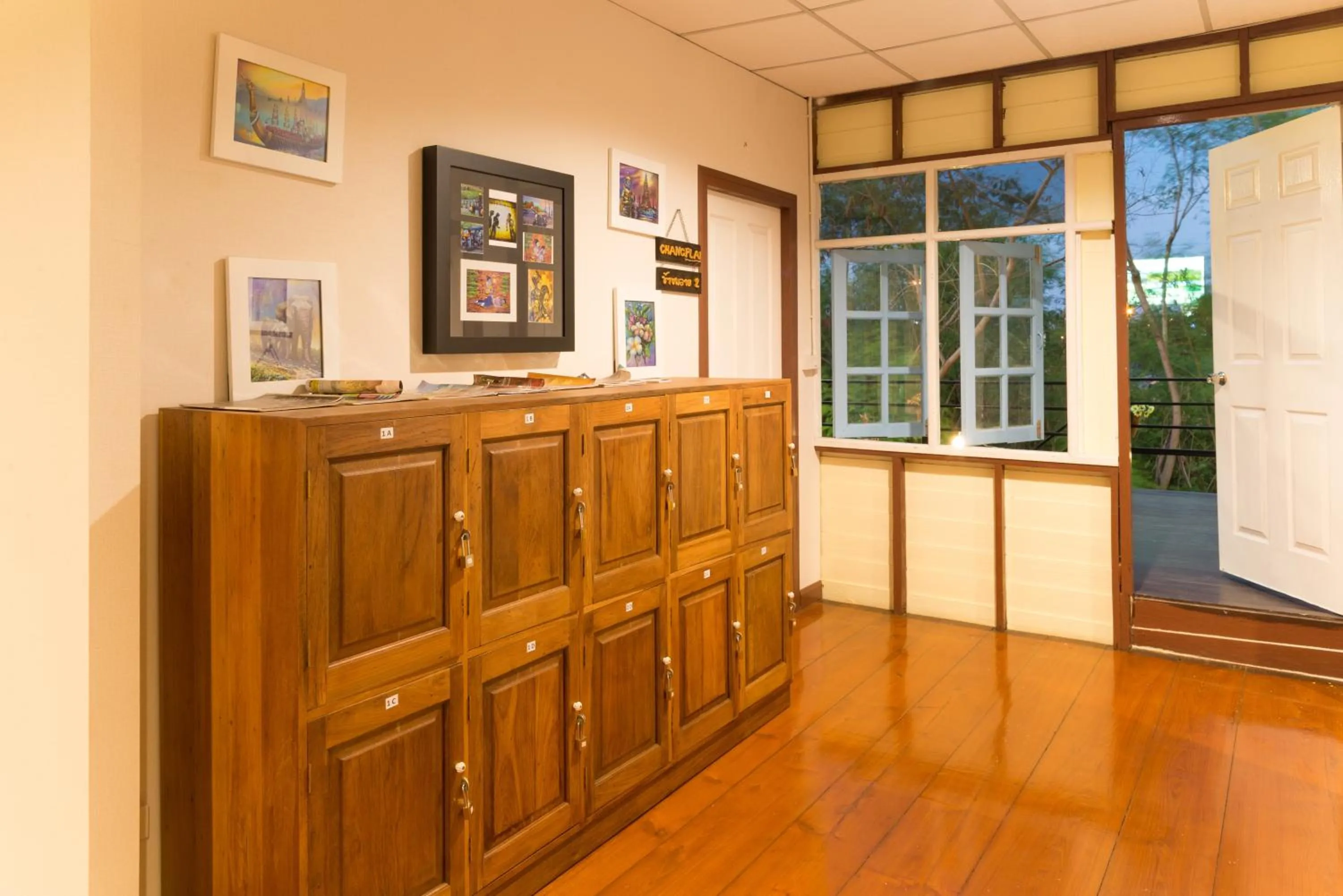 Decorative detail in Nang Ta Yon @ Ban Thap Chang Hostel