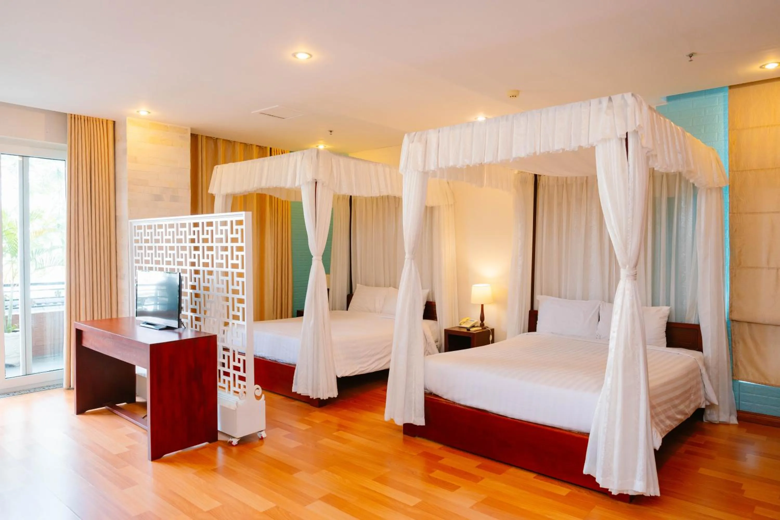 Bed in Anh Dao Mekong 2 Hotel