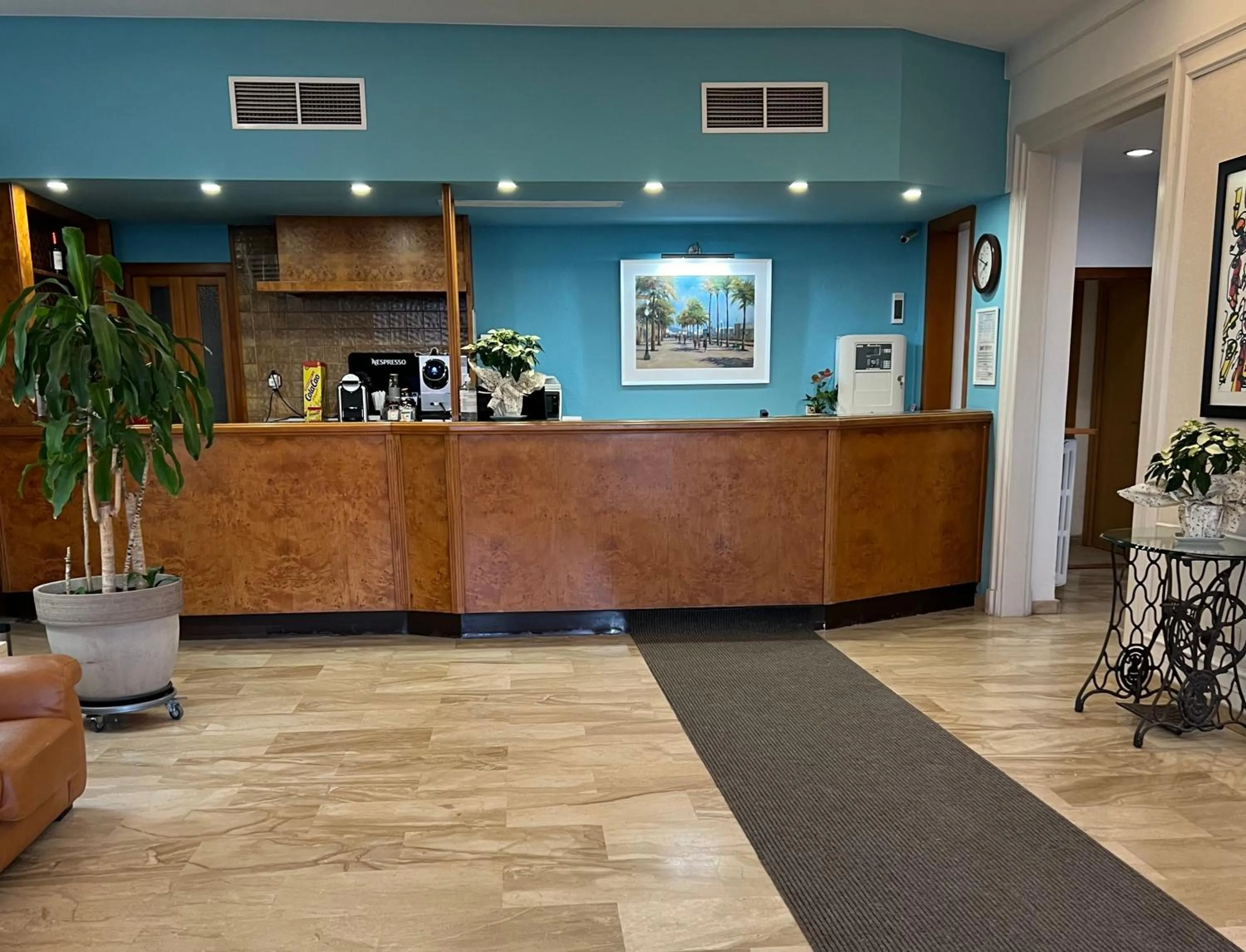 Lobby or reception in Hotel Miramar Badalona