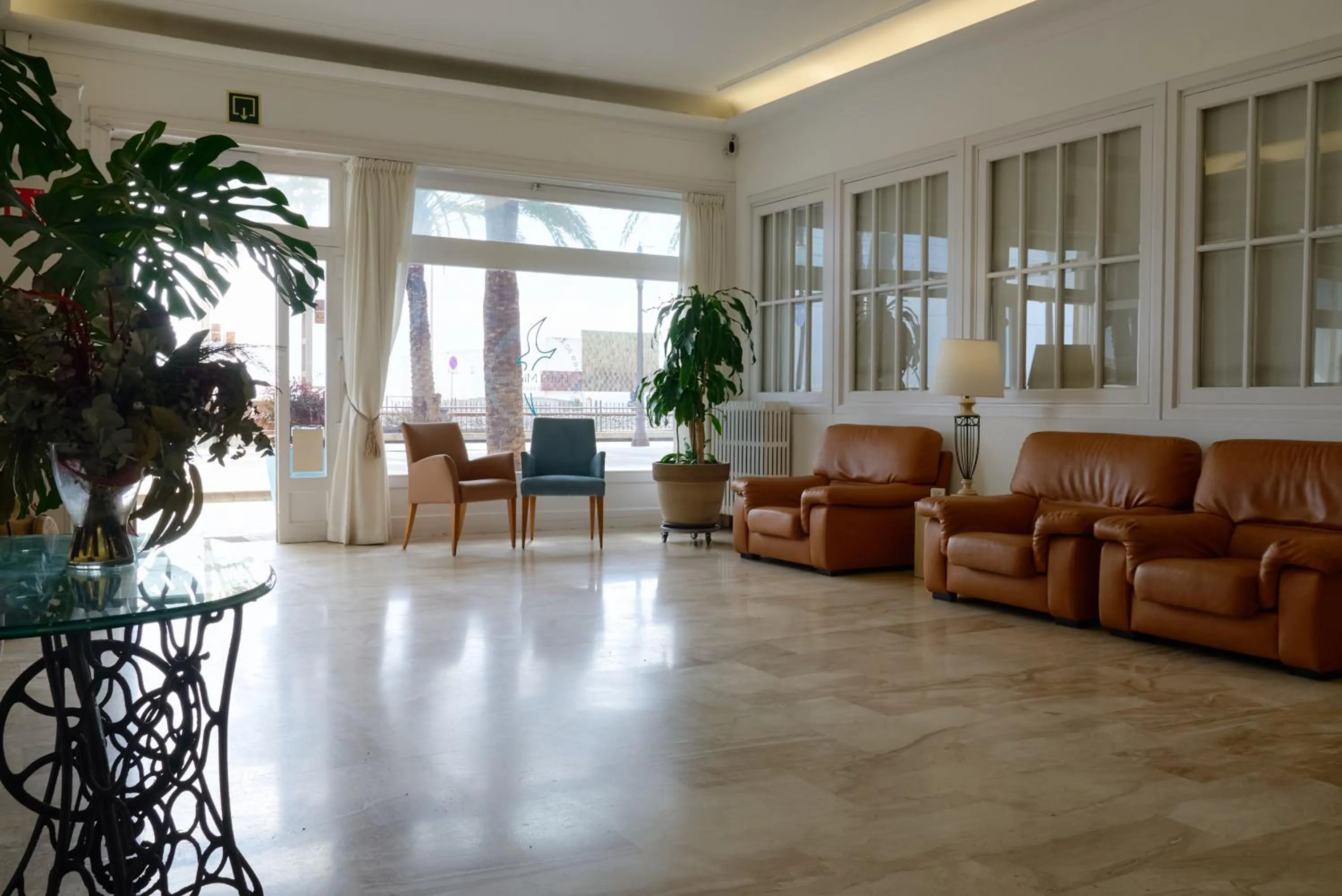 Lobby or reception in Hotel Miramar Badalona