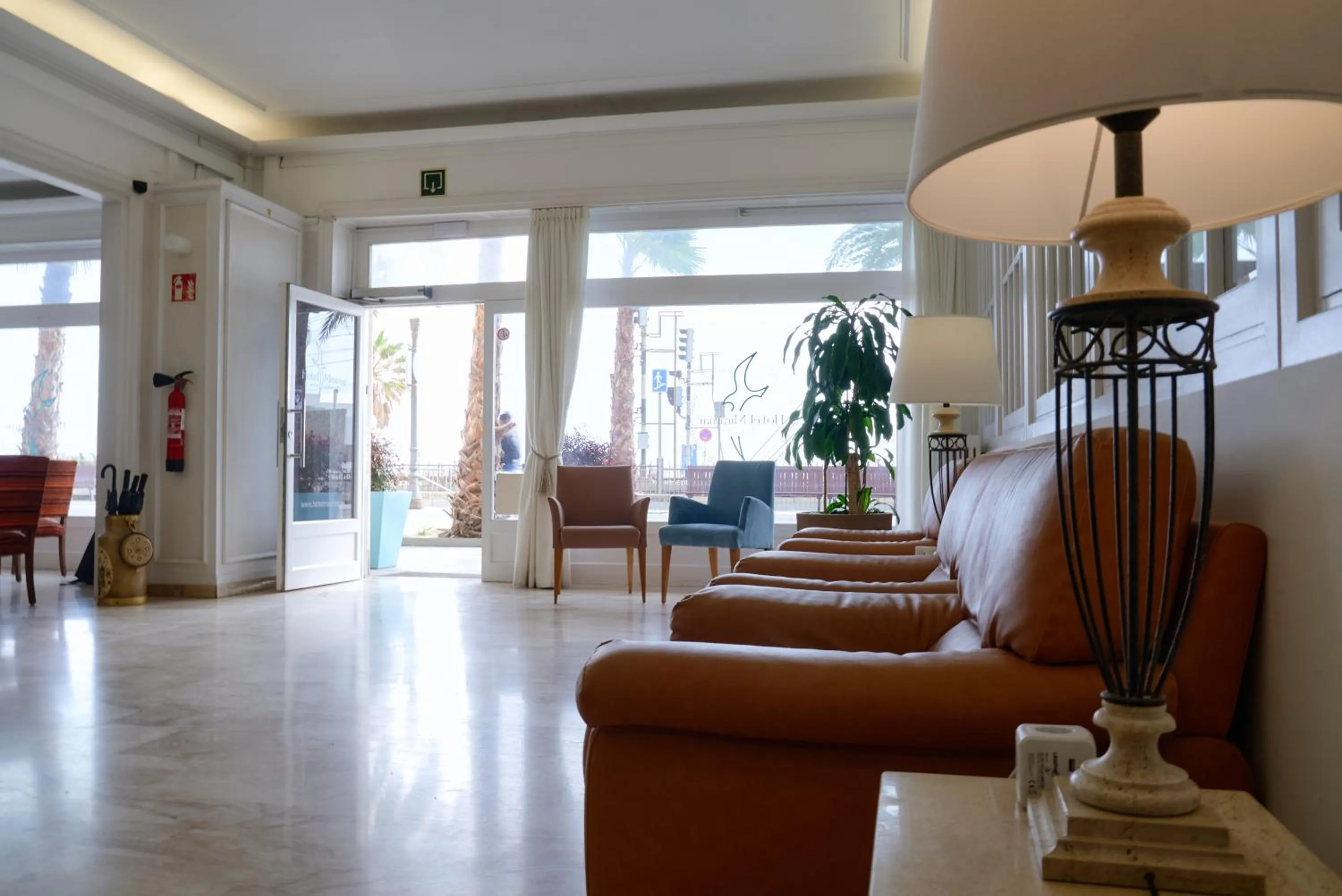 Lobby or reception in Hotel Miramar Badalona