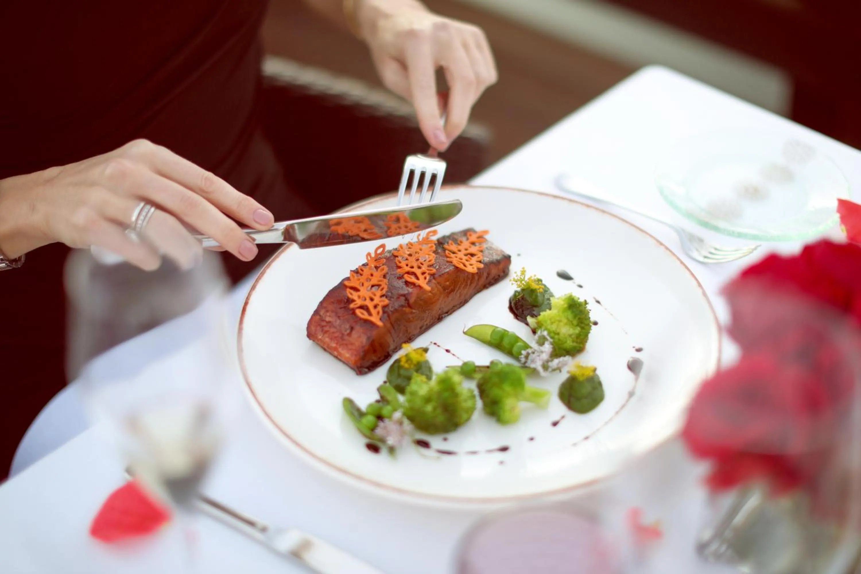 Dinner in Banyan Tree Tamouda Bay