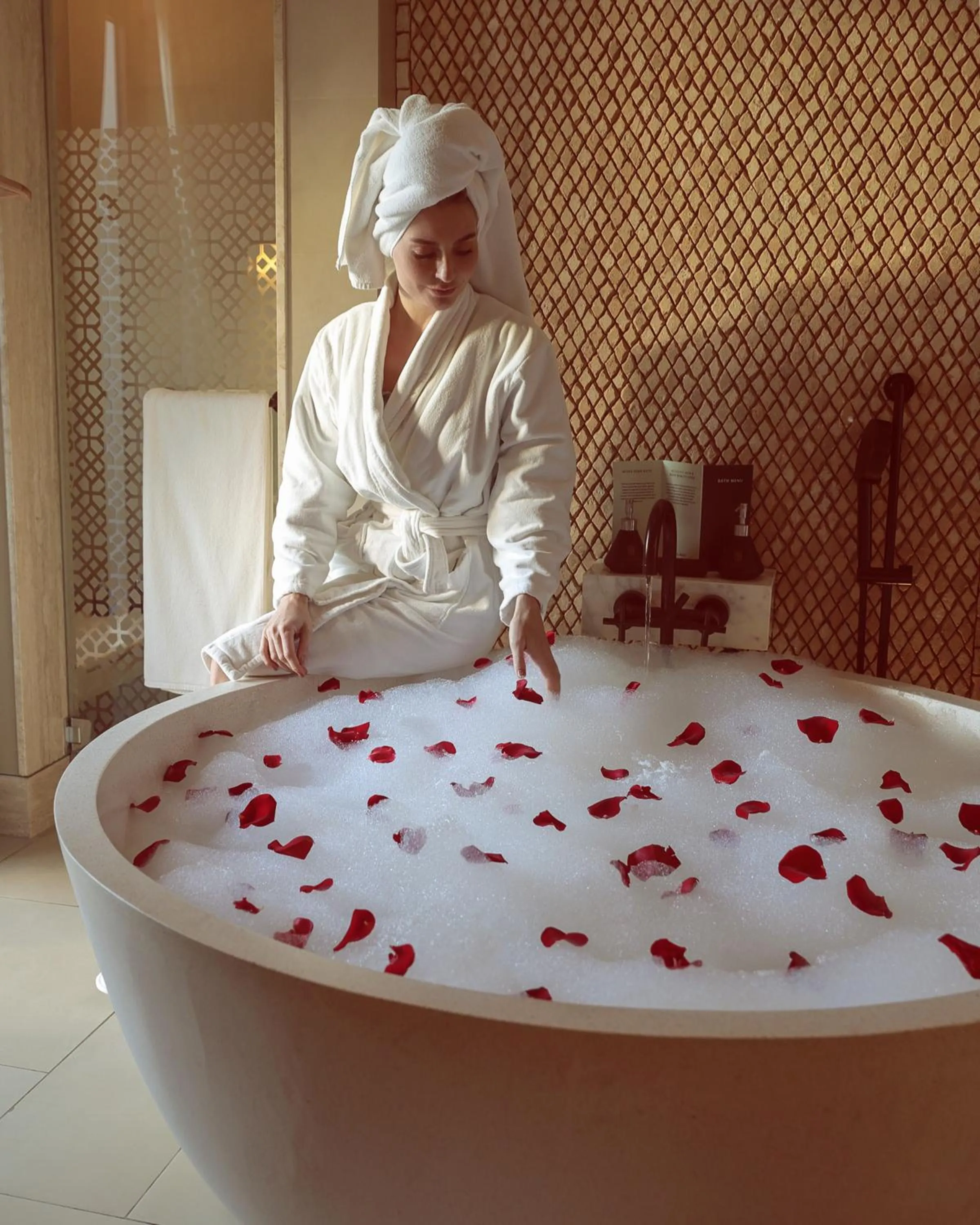 Bathroom in Banyan Tree Tamouda Bay