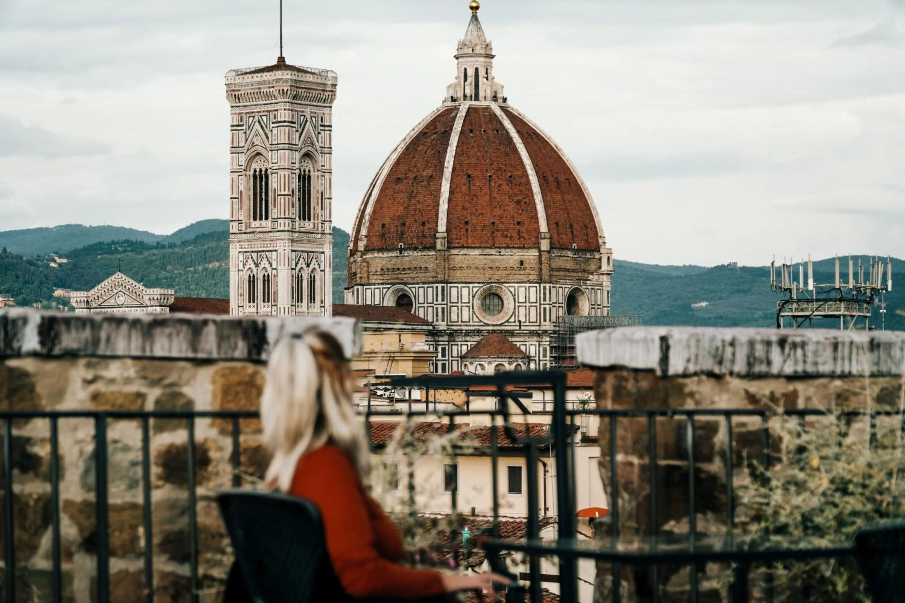 Balcony/Terrace in Antica Torre Tornabuoni