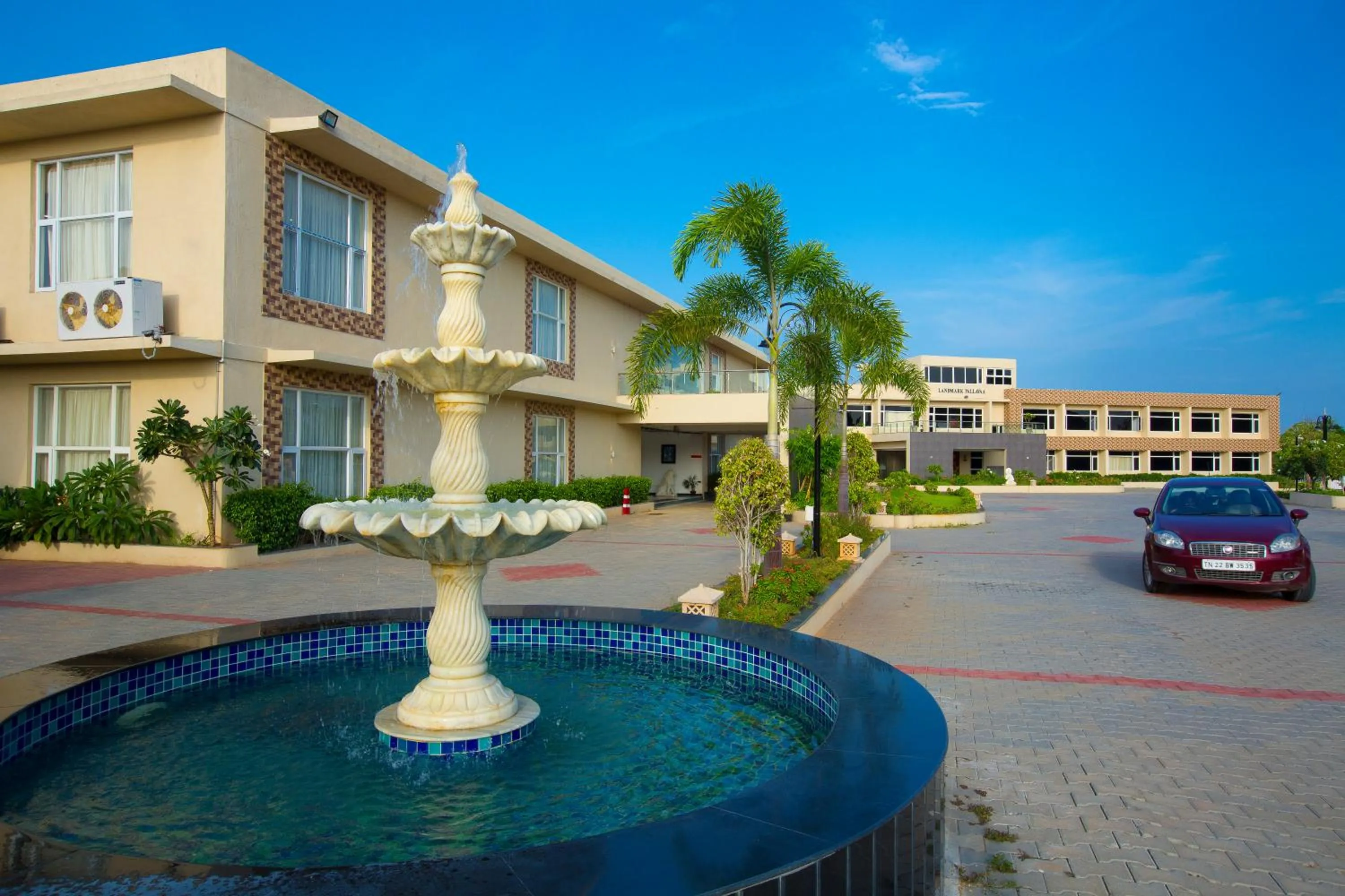 Facade/entrance in Landmark Pallavaa Beach Resorts Mahabalipuram