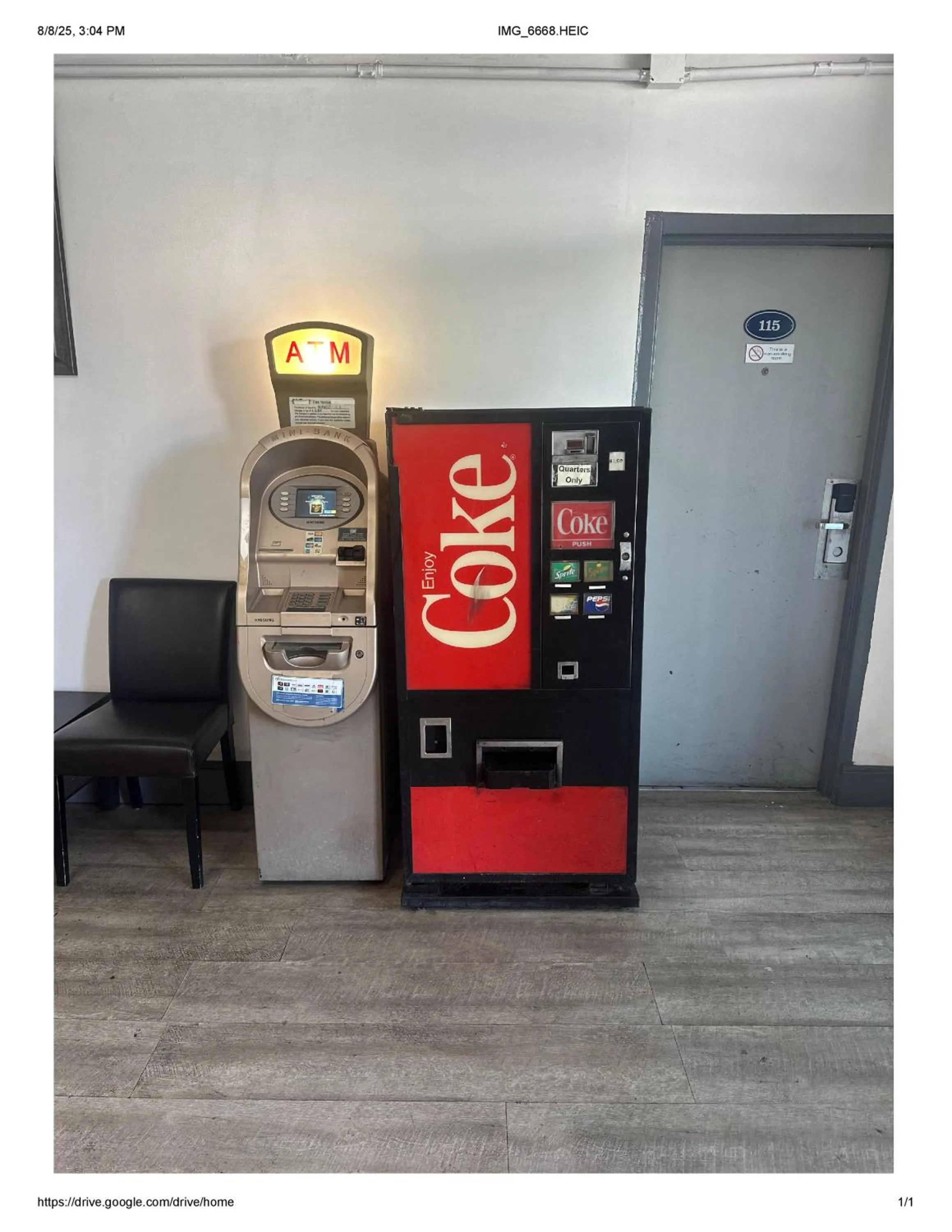 vending machine in Roxy Hotel
