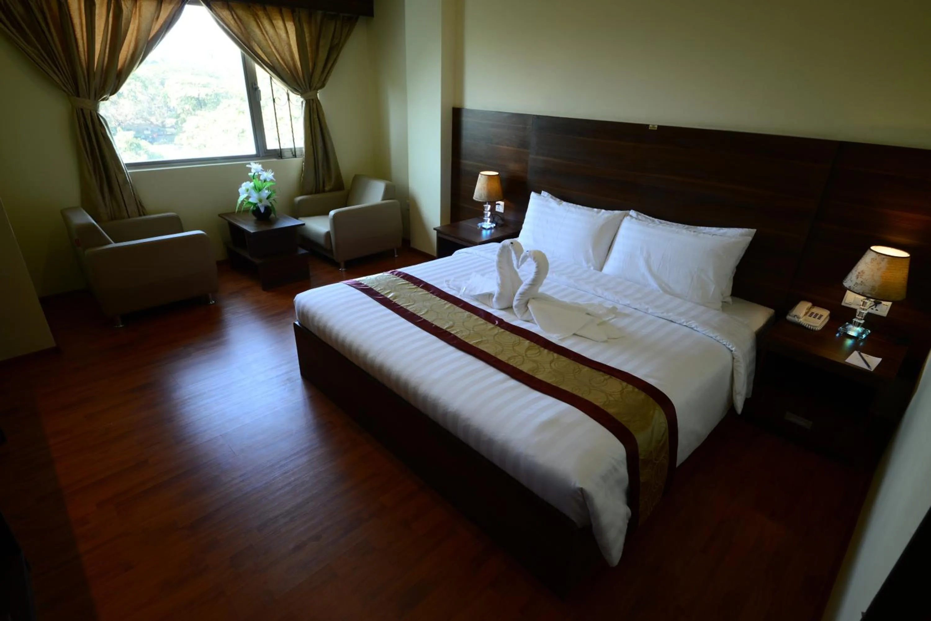 Bed in Silver Green Hotel