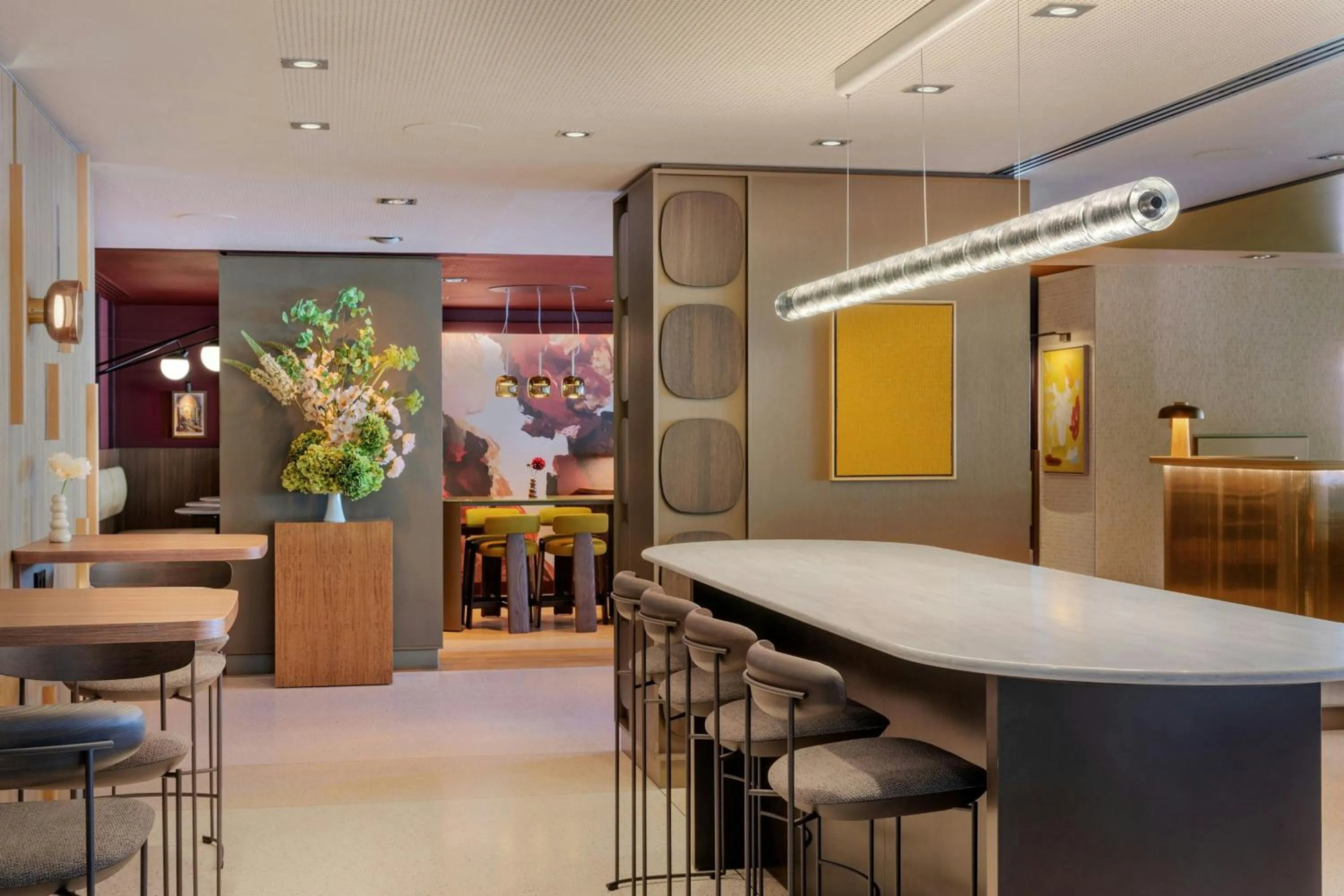 Lounge or bar in Amsterdam Marriott Hotel