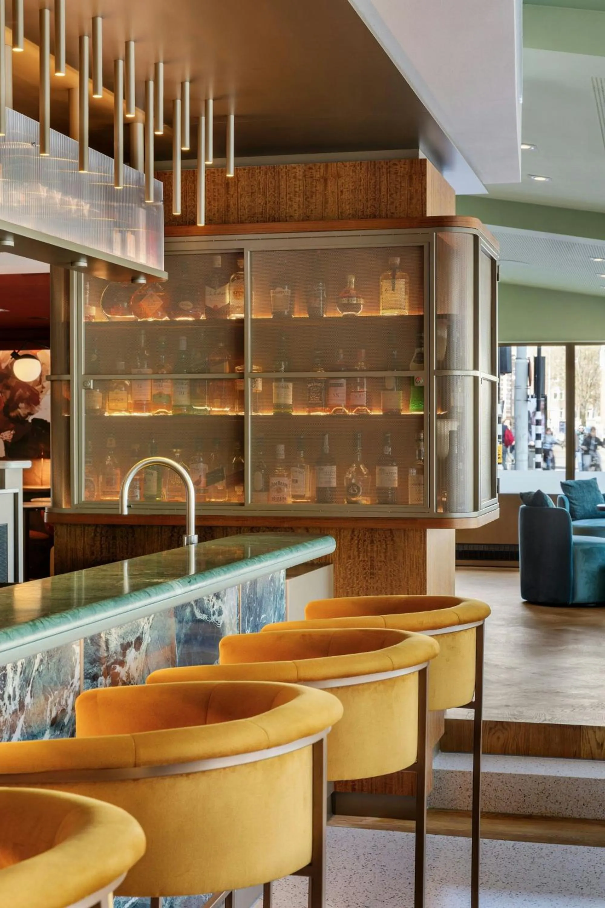 Lounge or bar in Amsterdam Marriott Hotel