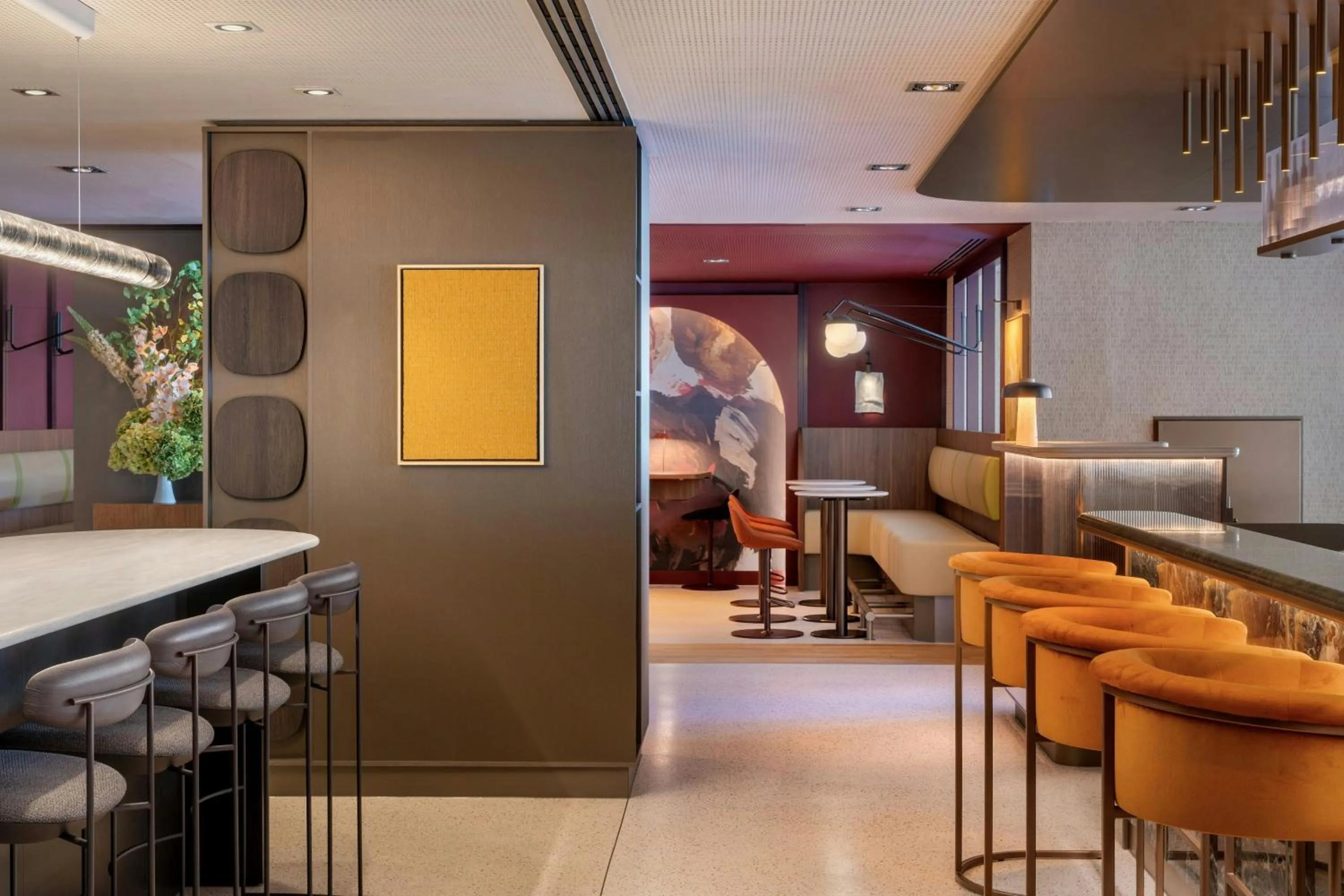 Lounge or bar in Amsterdam Marriott Hotel