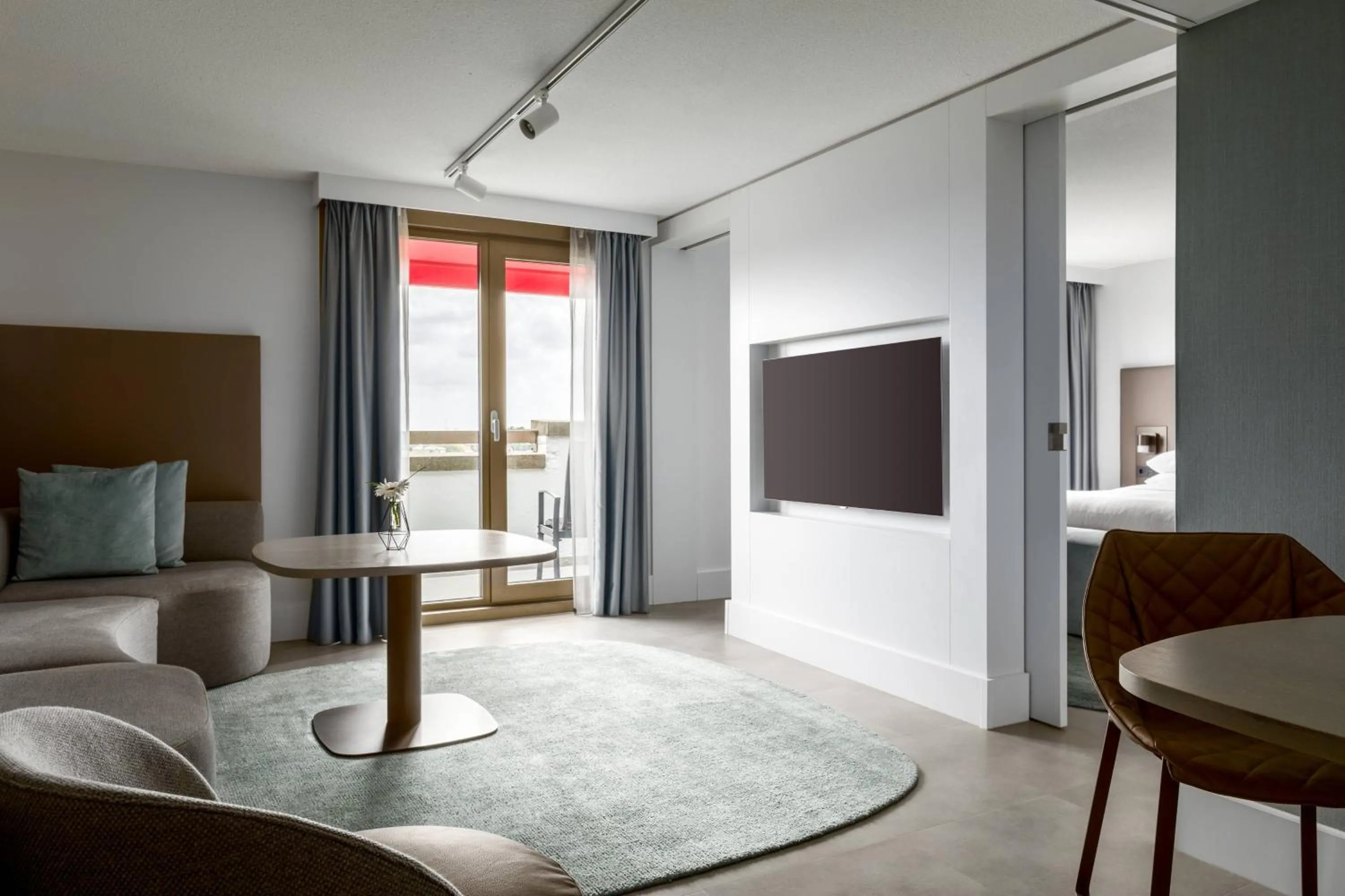 Living room in Amsterdam Marriott Hotel