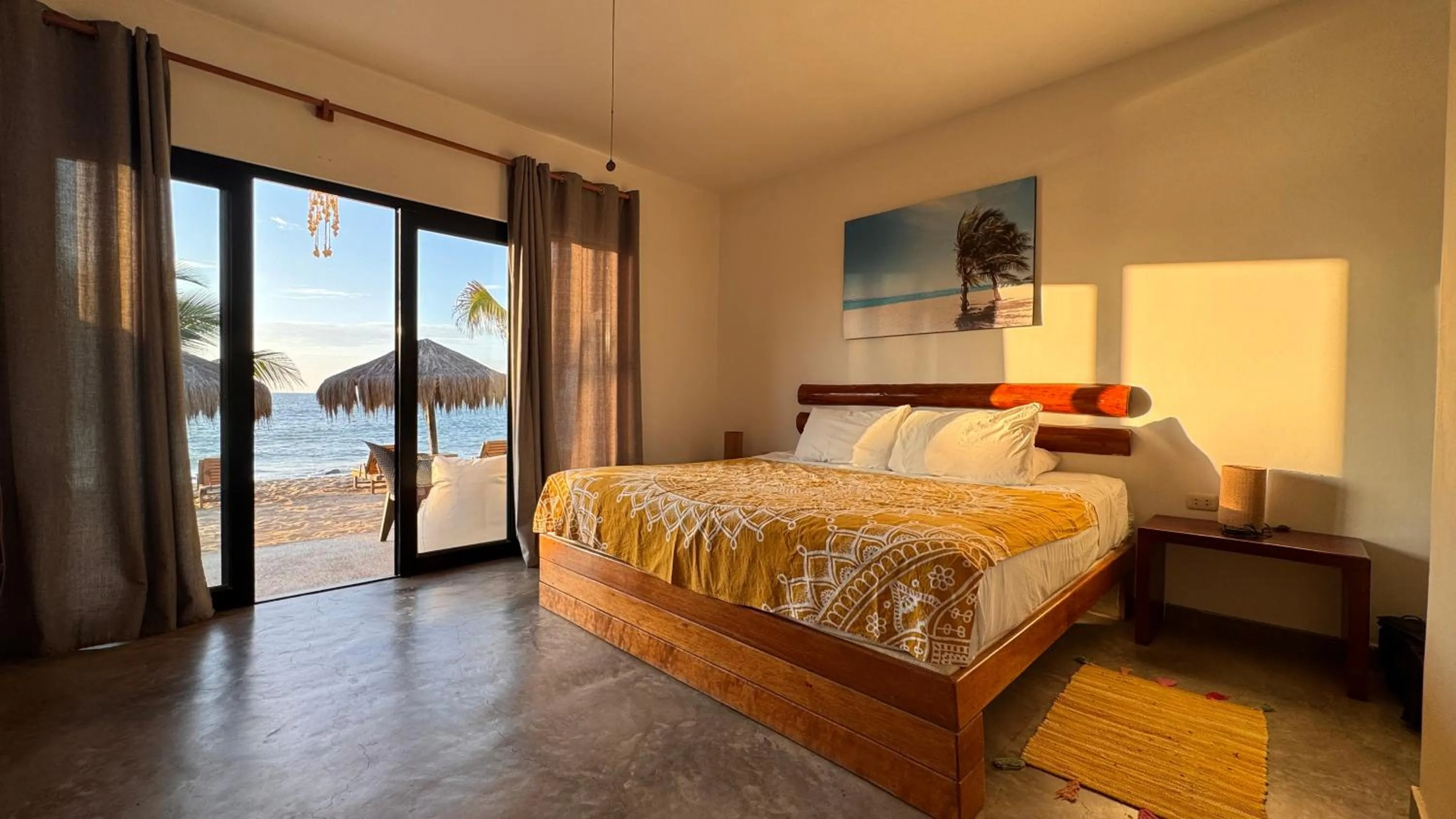 Bed in Baja Canoas Hotel