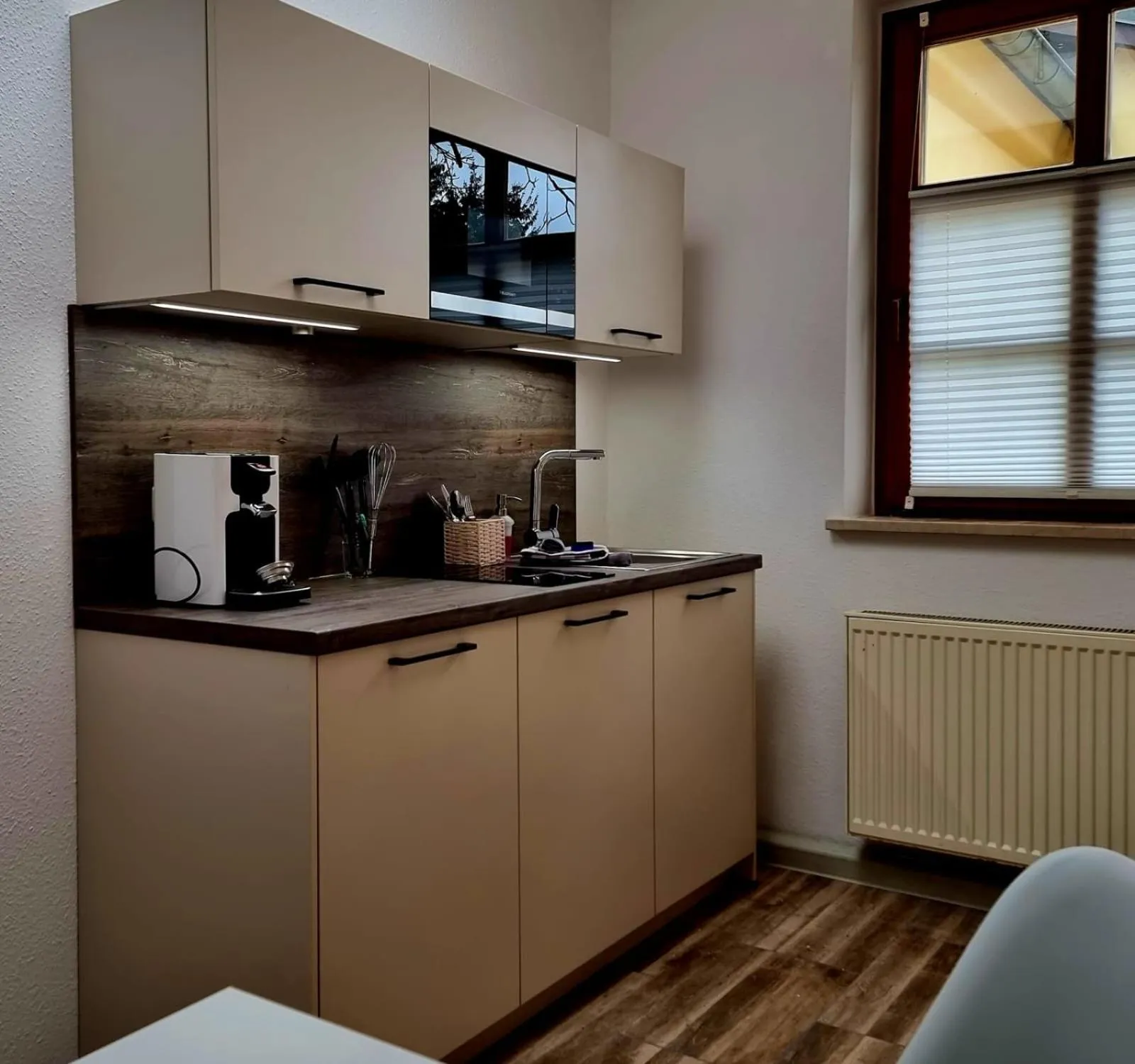 Kitchen or kitchenette in Fritz Aparthotel Potsdam