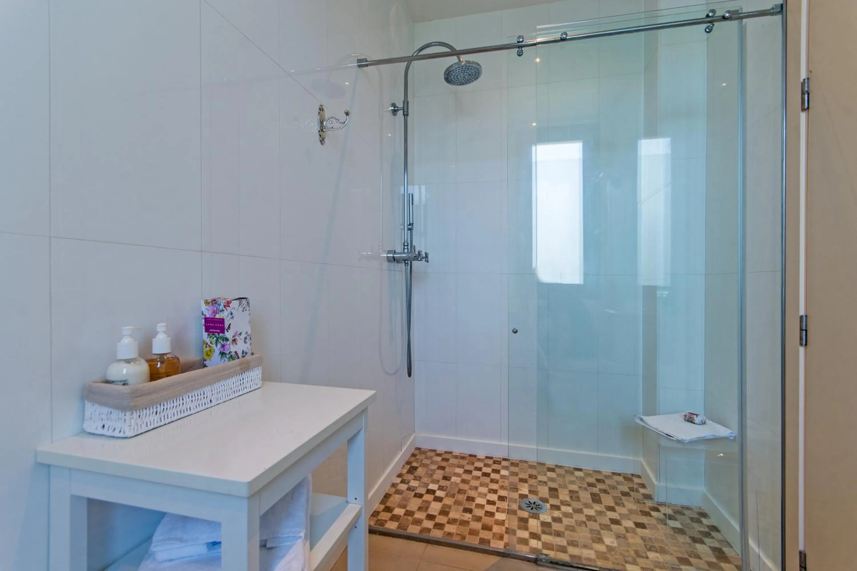 Bathroom in Villa Barcares Gran for 10, pool, gym and close to beach