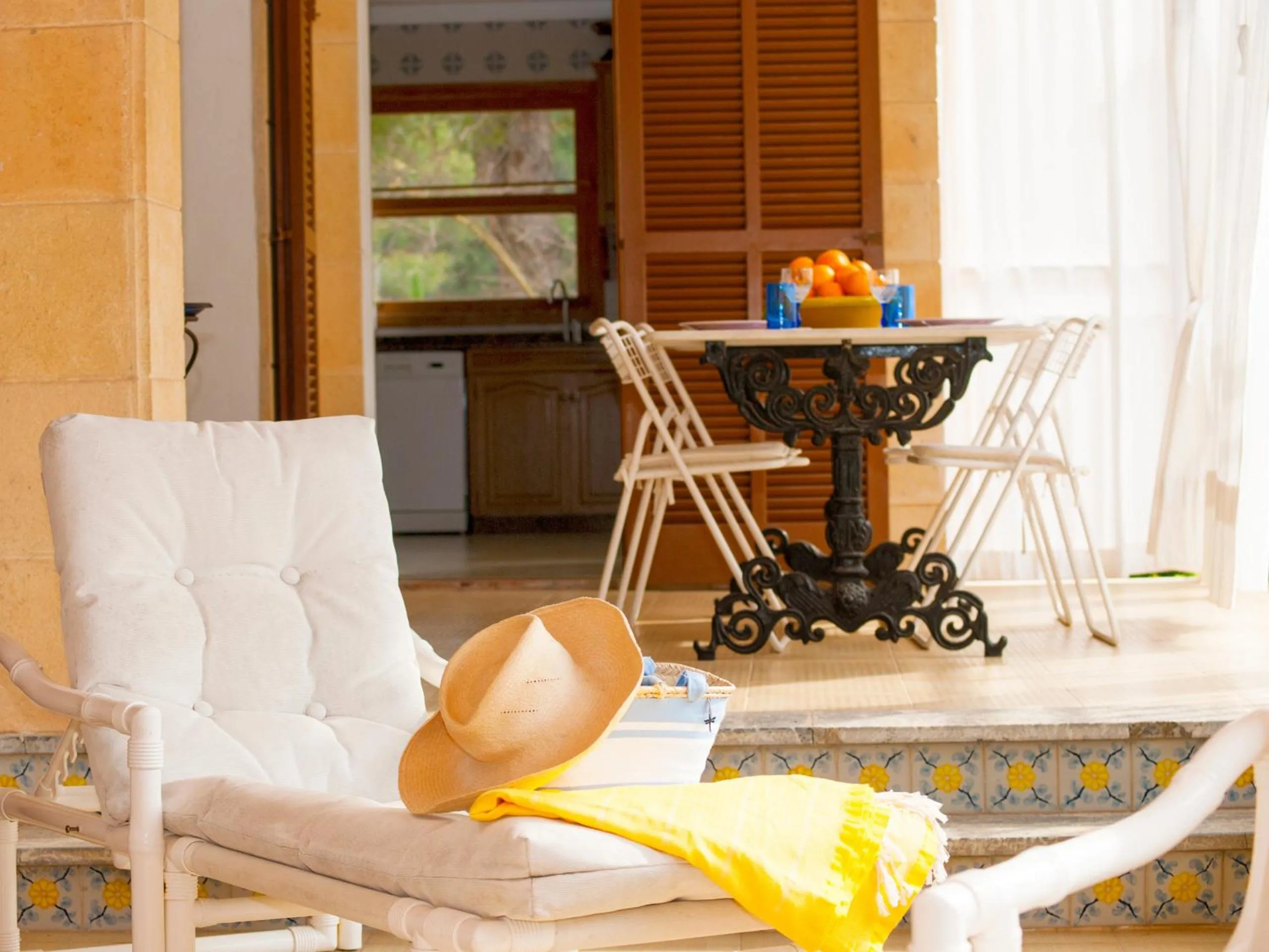 Balcony/Terrace in Villa Camila para 7 junto a playa de Sant Pere