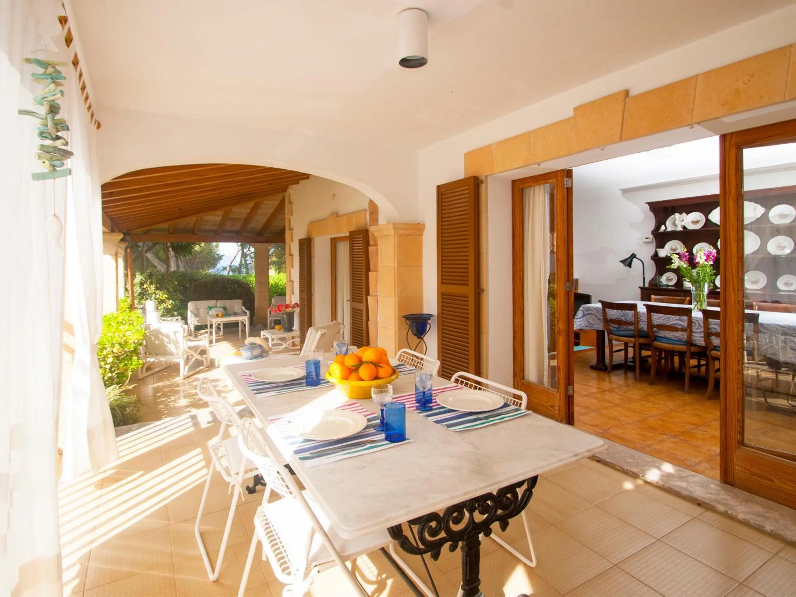 Balcony/Terrace in Villa Camila para 7 junto a playa de Sant Pere