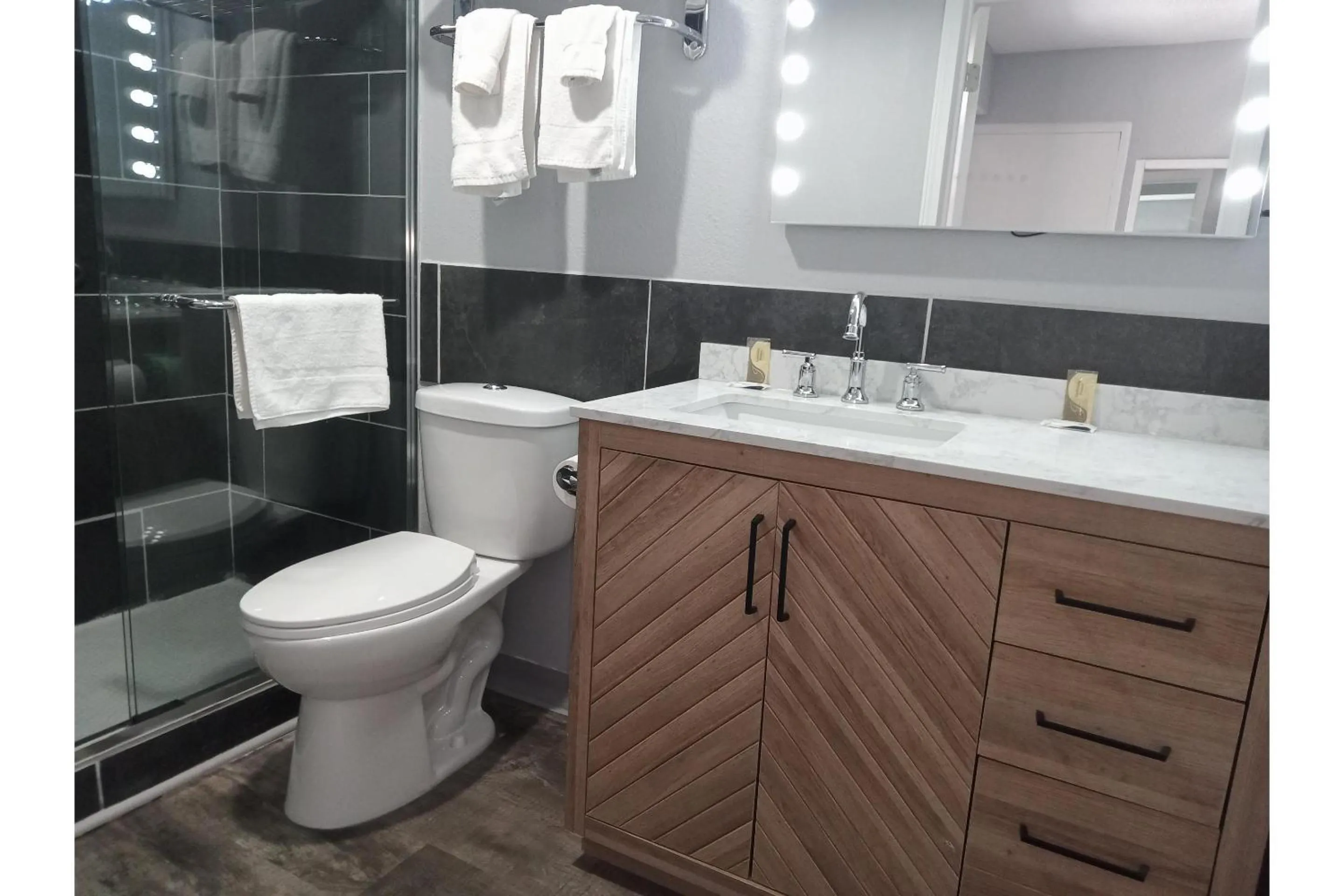 Bathroom in Marshall Lodge By OYO Hwy 65