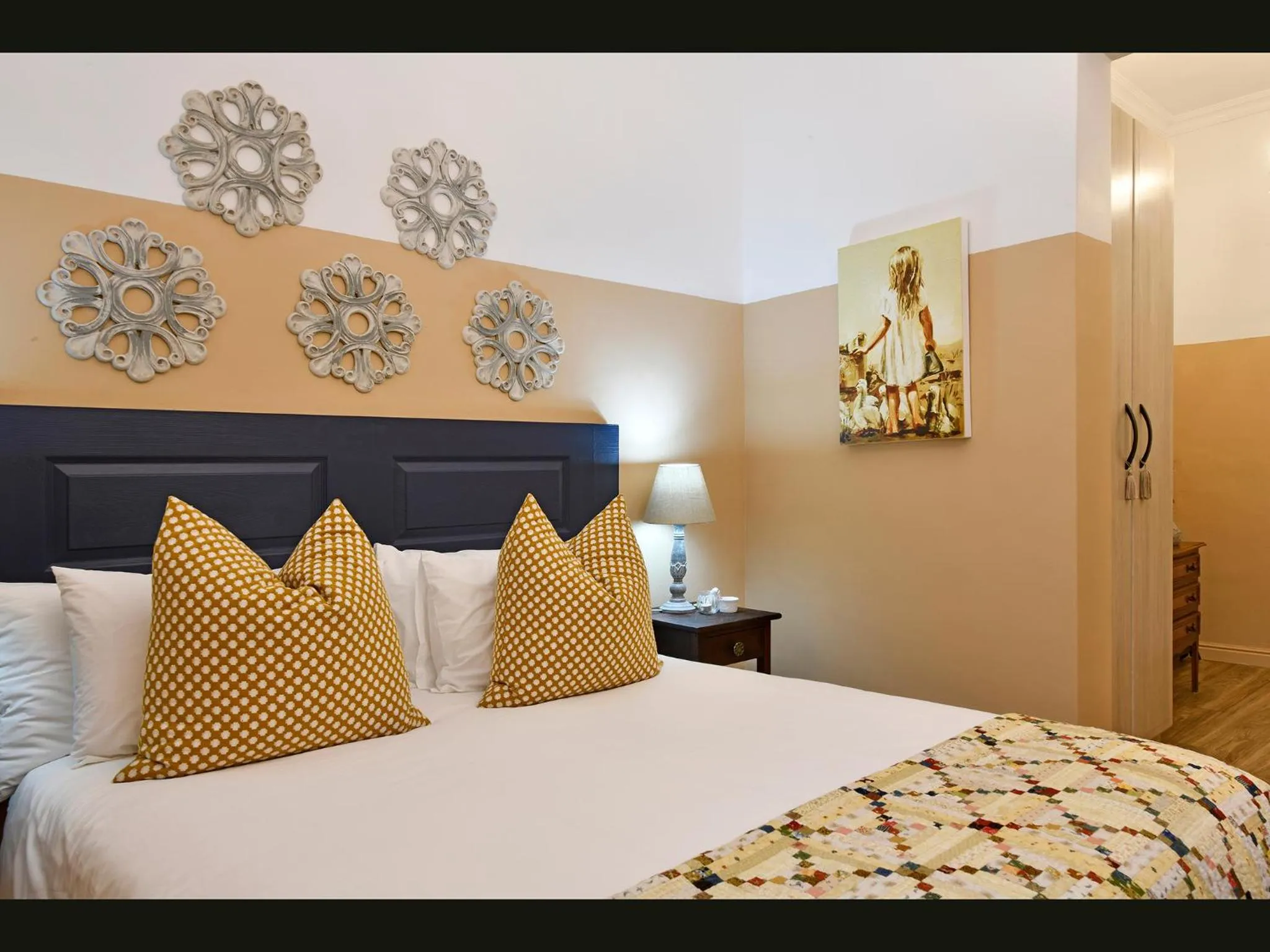 Bed in Petit & Grande Plaisir luxury self-catering