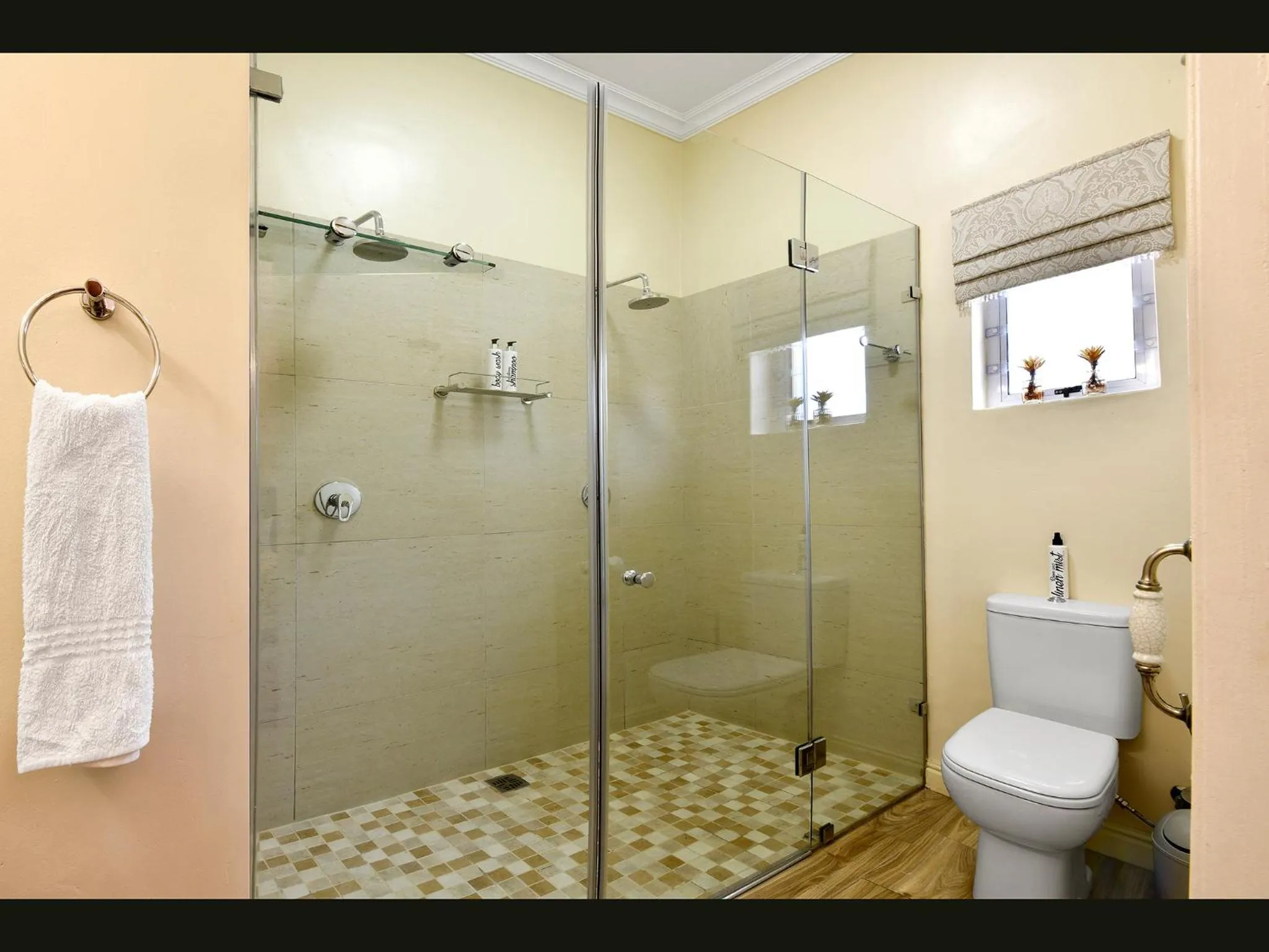 Bathroom in Petit & Grande Plaisir luxury self-catering