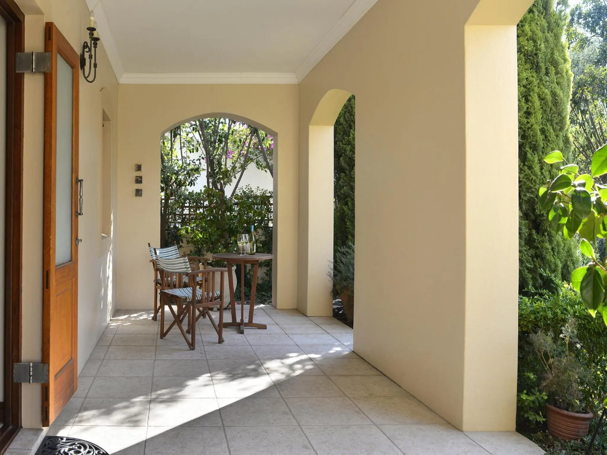 Patio in Petit & Grande Plaisir luxury self-catering