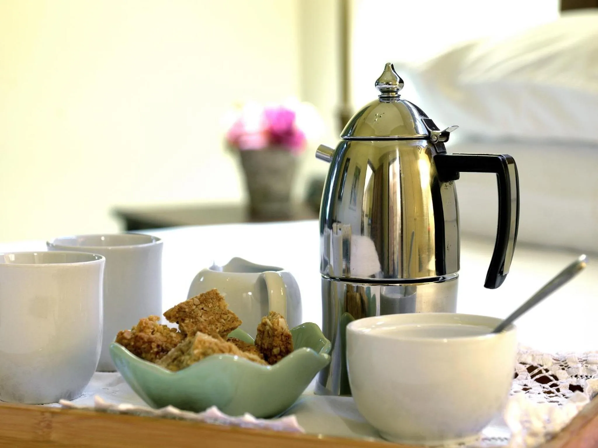 Coffee/tea facilities in Petit & Grande Plaisir luxury self-catering