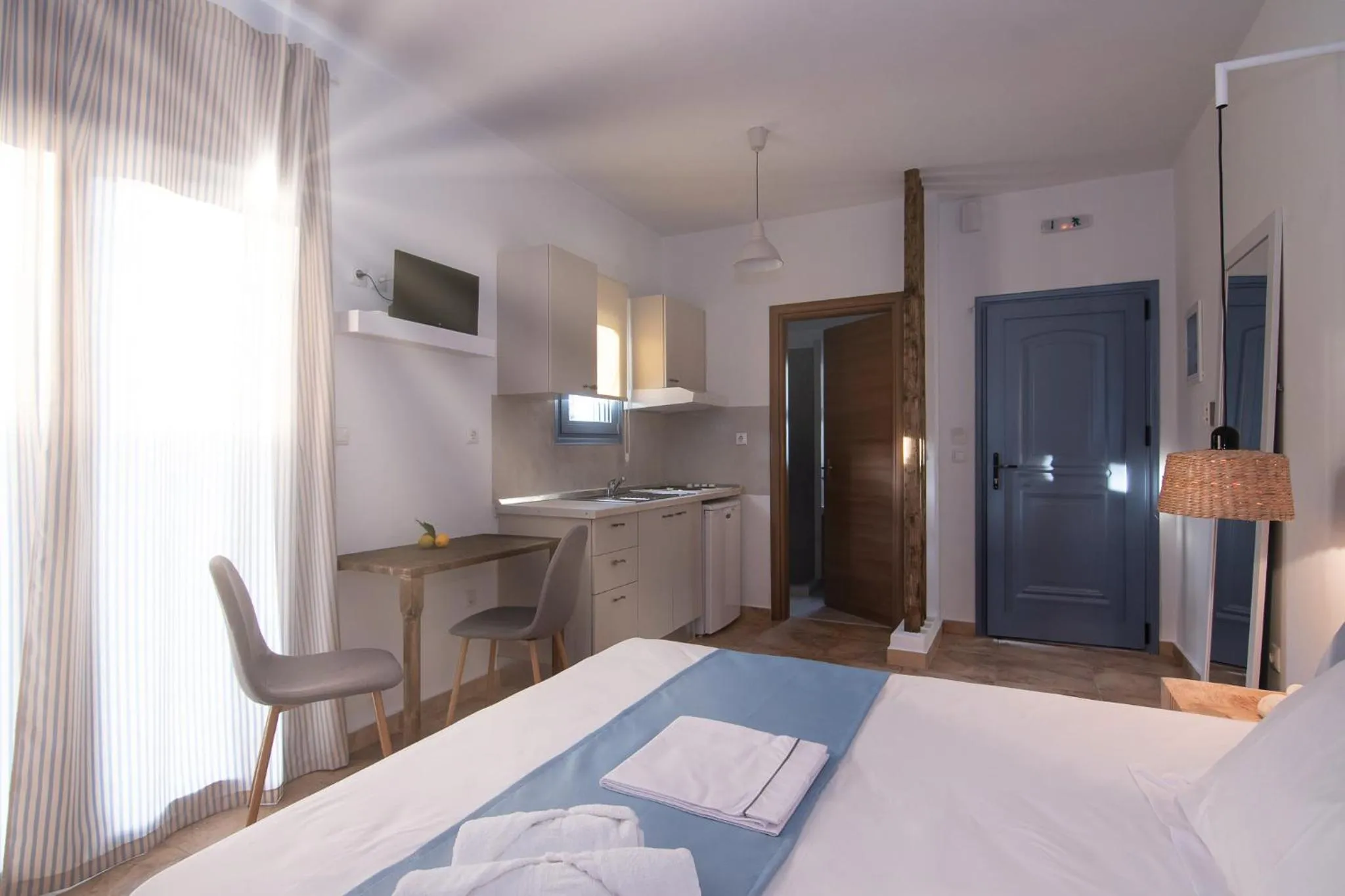 Kitchen or kitchenette in Kallisti Studios & Apartments