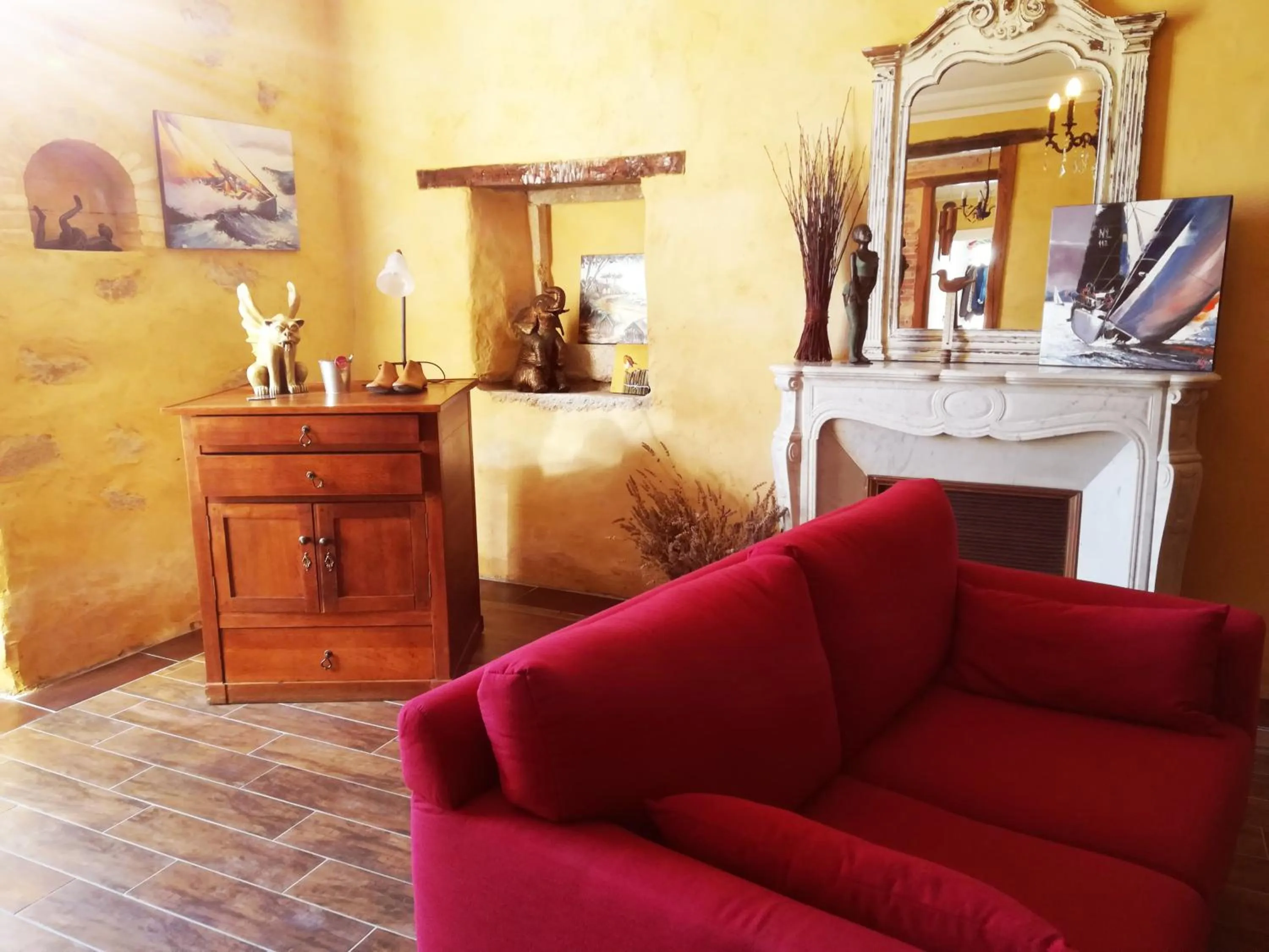 Living room in Moulin Pont Vieux Chambres d'hôtes