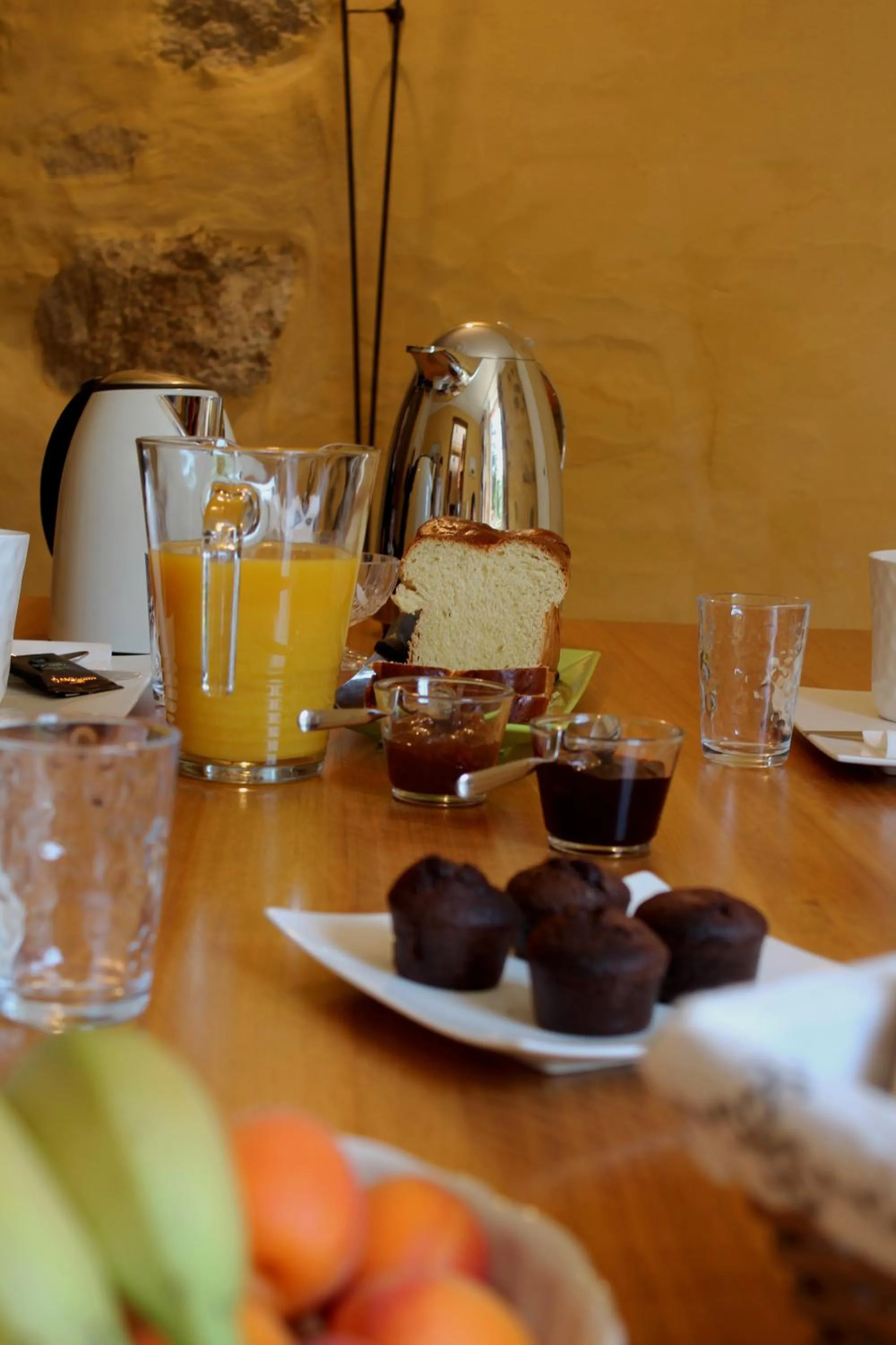 Continental breakfast in Moulin Pont Vieux Chambres d'hôtes