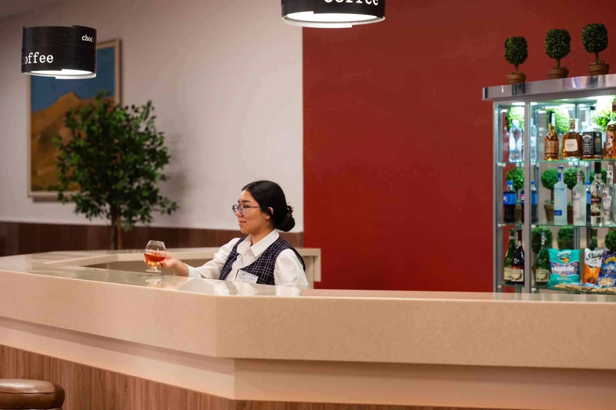 Lounge or bar in Aktobe Hotel