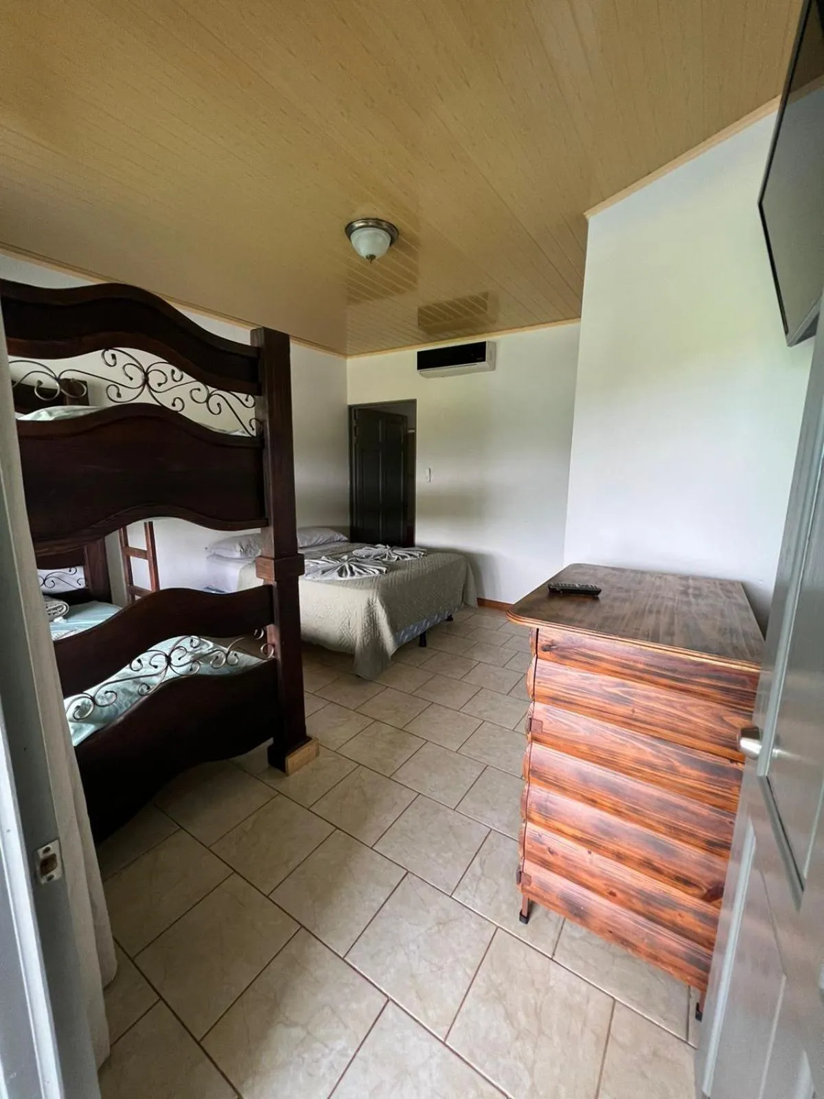 Bed in Hotel Cabinas el Tecal