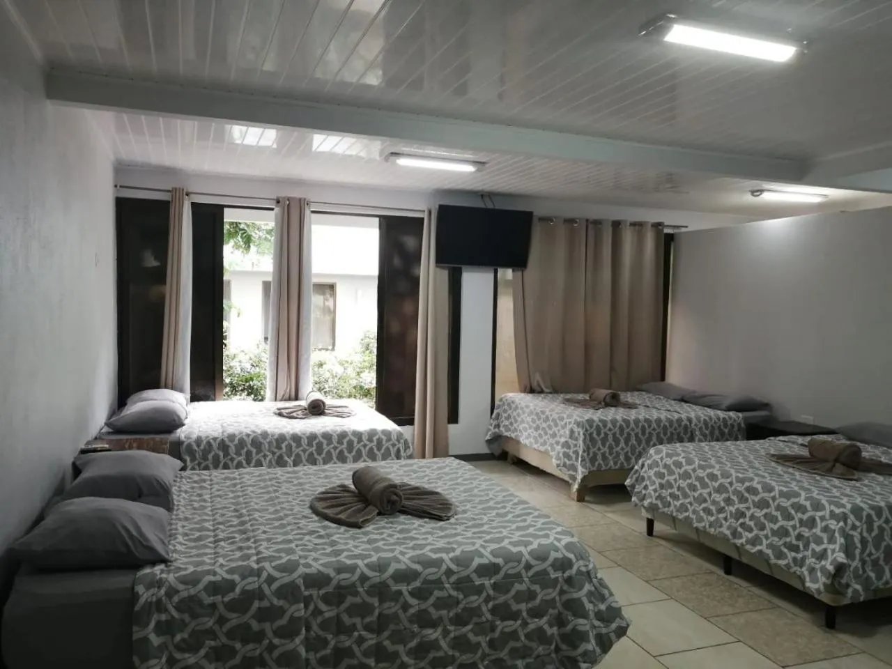 Bed in Hotel Cabinas el Tecal