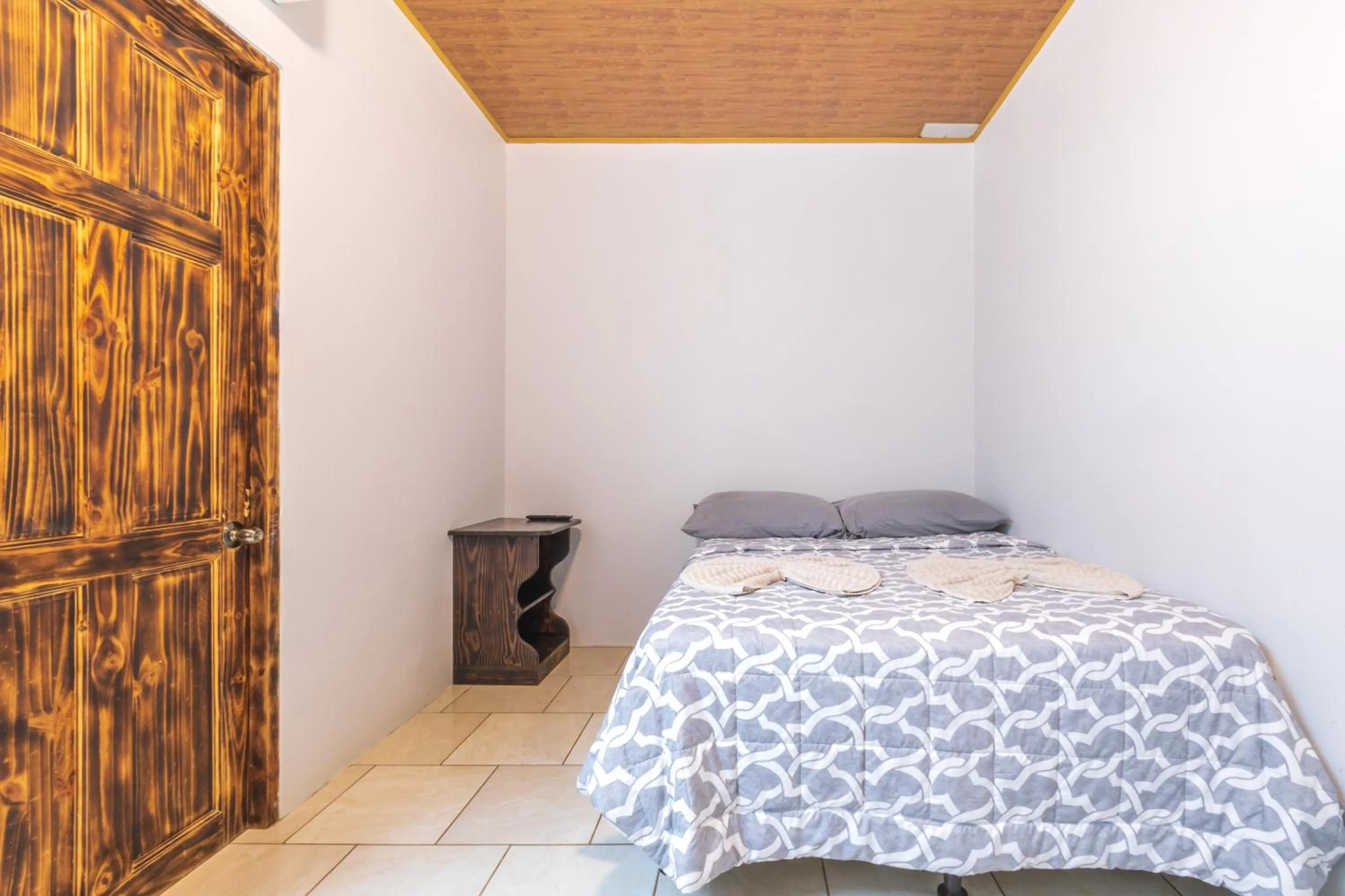 Bed in Hotel Cabinas el Tecal