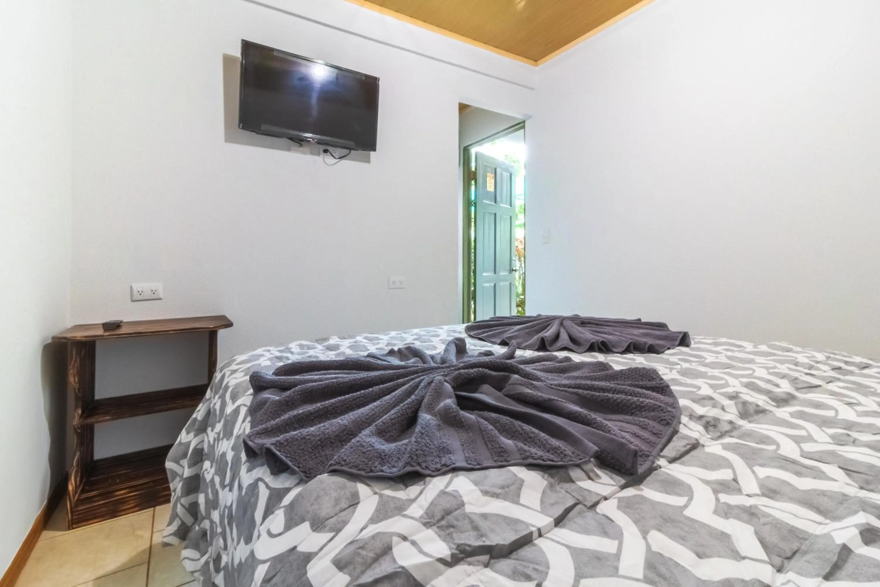 Bed in Hotel Cabinas el Tecal