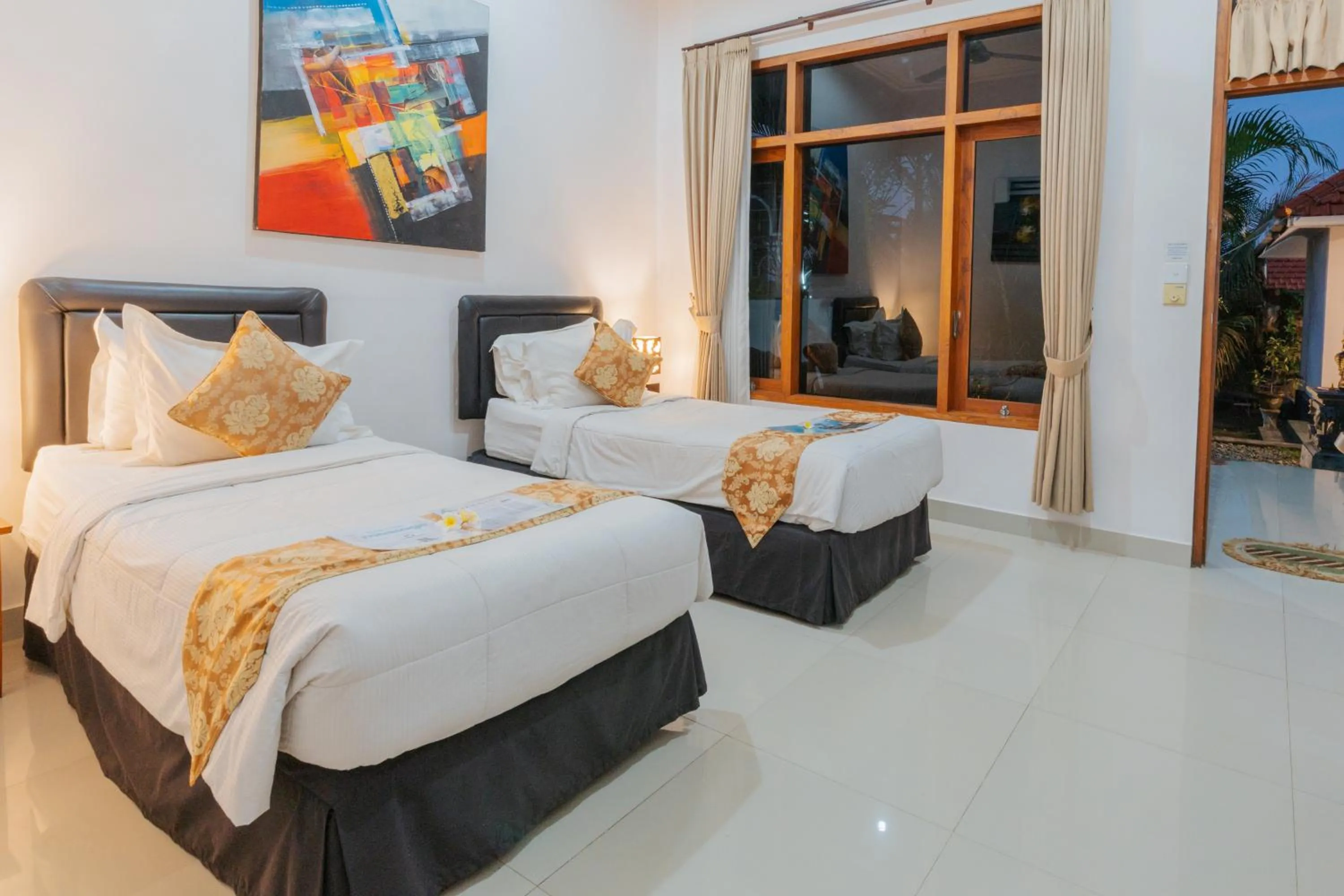 Bed in Ocean Villa Dive Resort - Tulamben