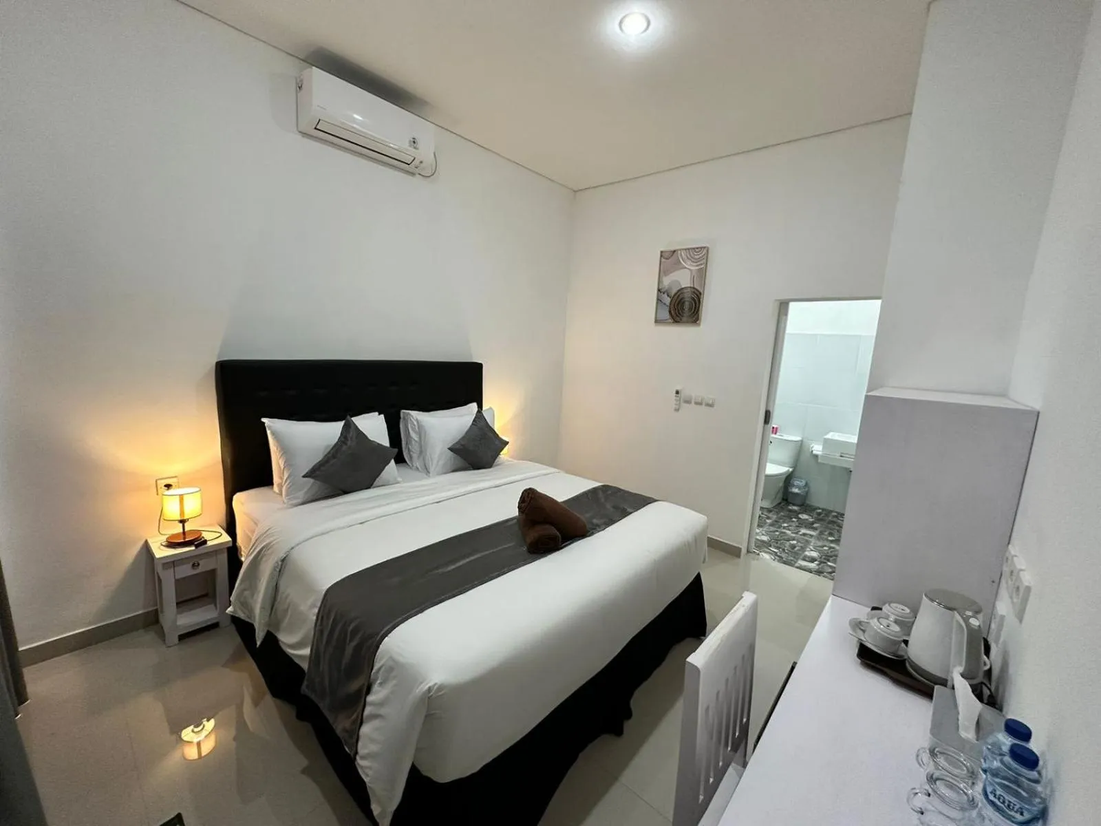 Bed in Ocean Villa Dive Resort - Tulamben