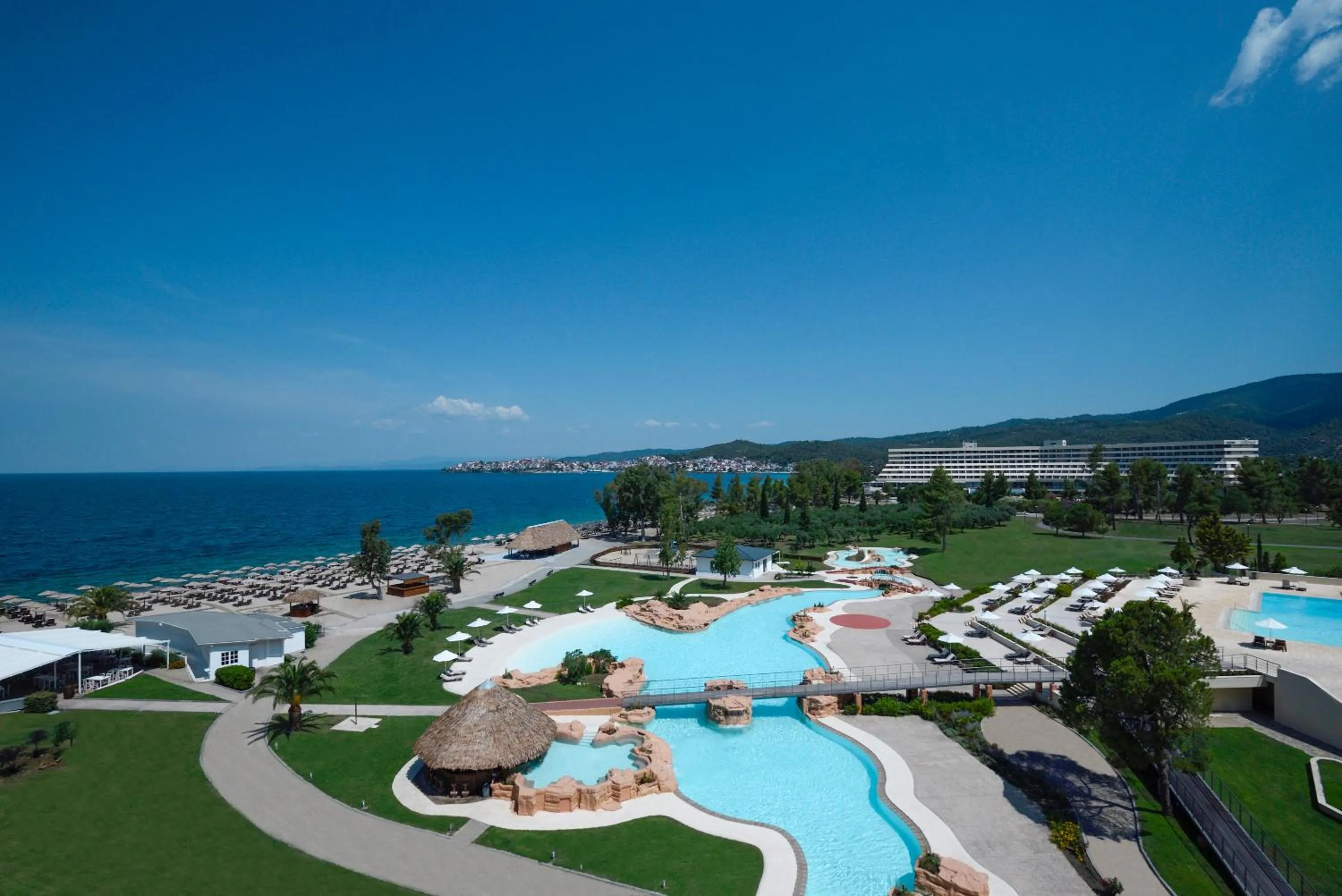 Bird's eye view in Porto Carras Meliton