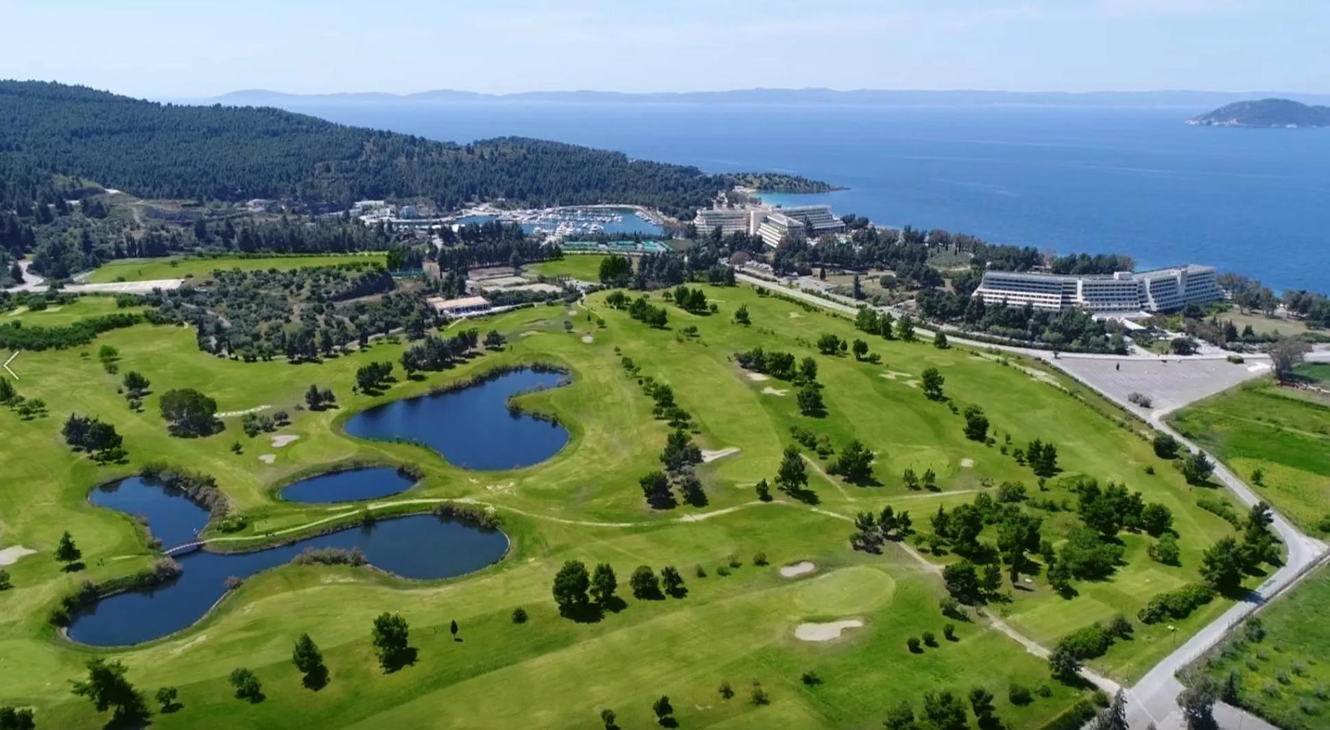 Bird's eye view in Porto Carras Meliton