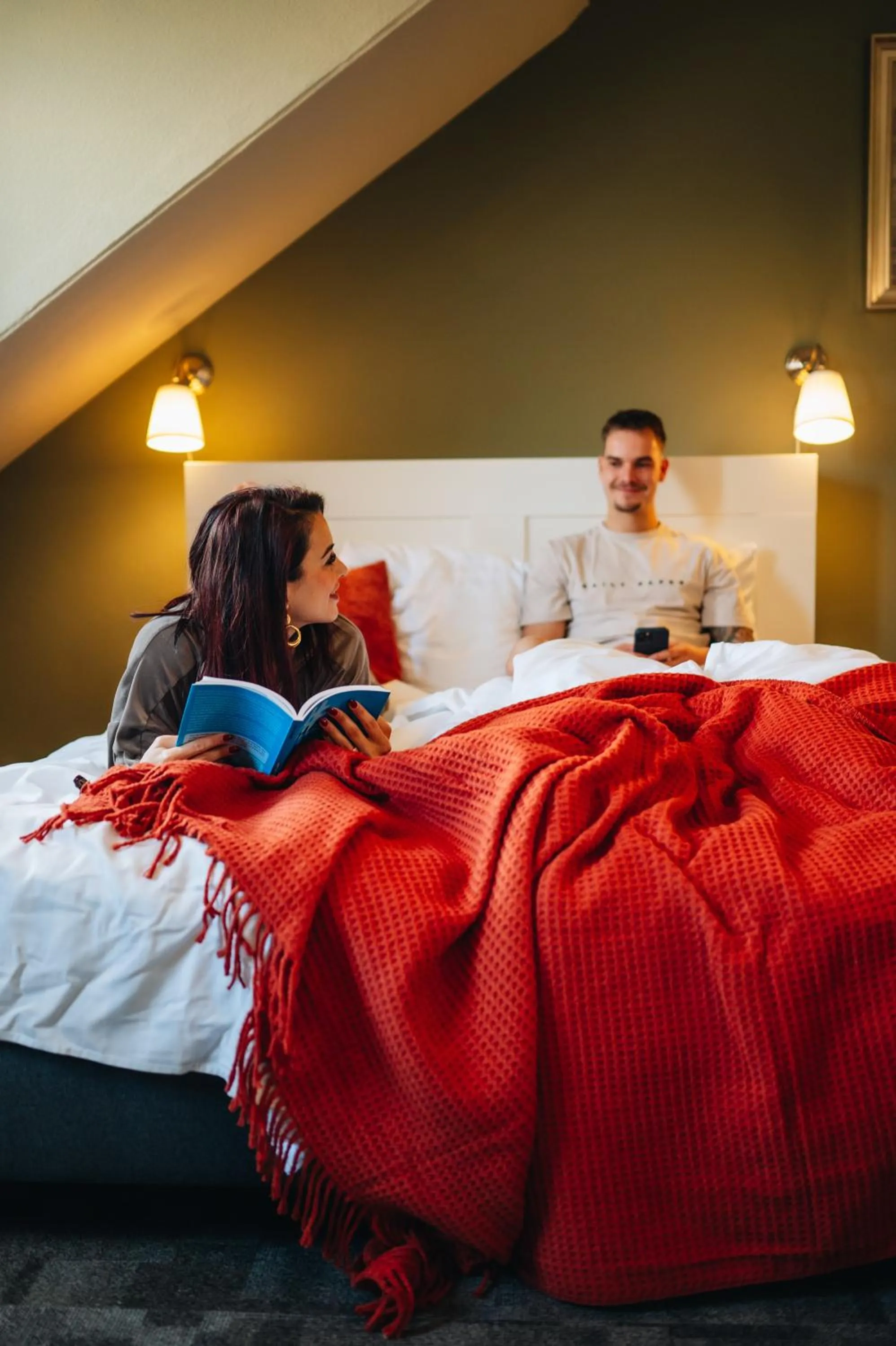 Bed in Hotel Renesse