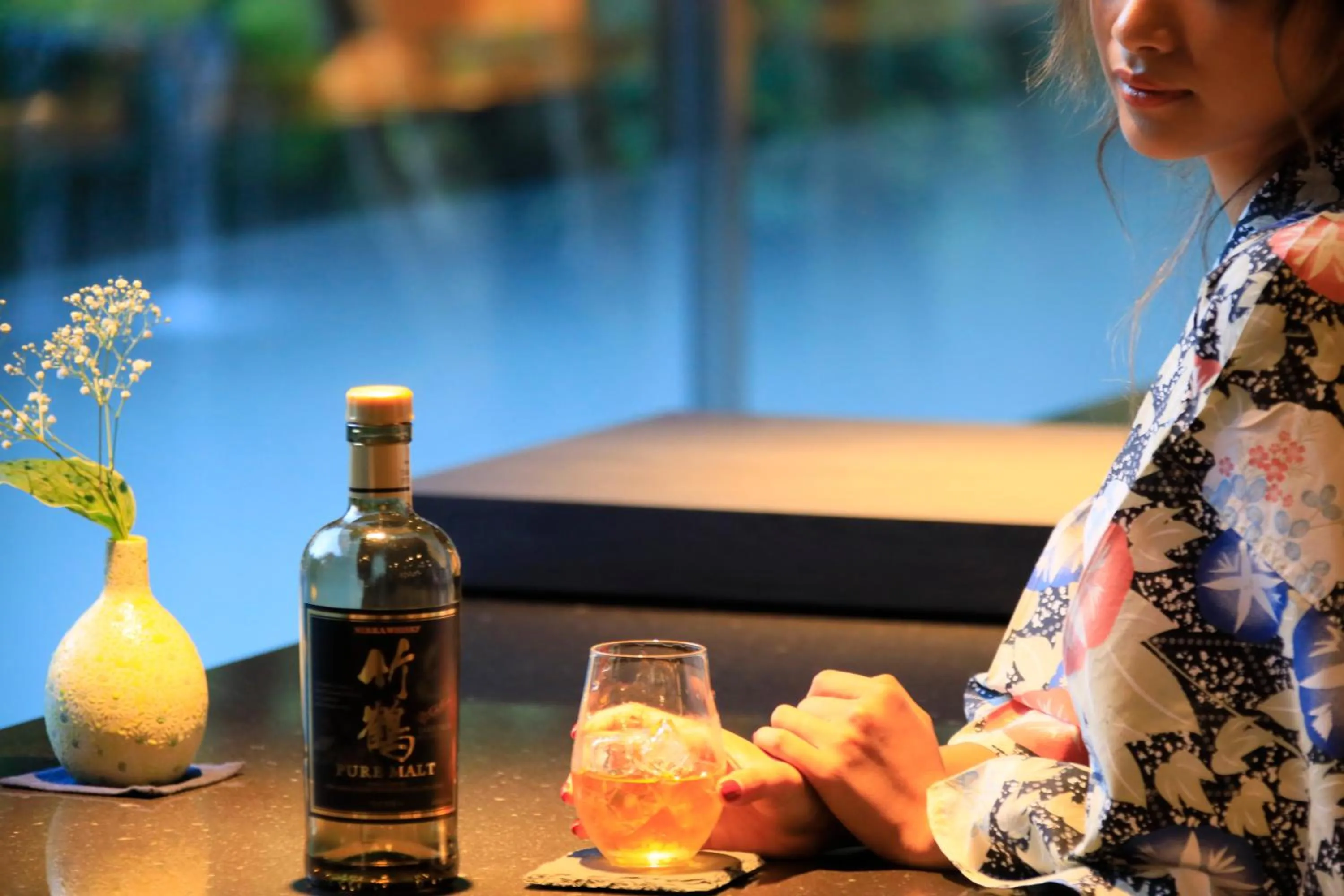 Lounge or bar in Hotel Kamogawaso