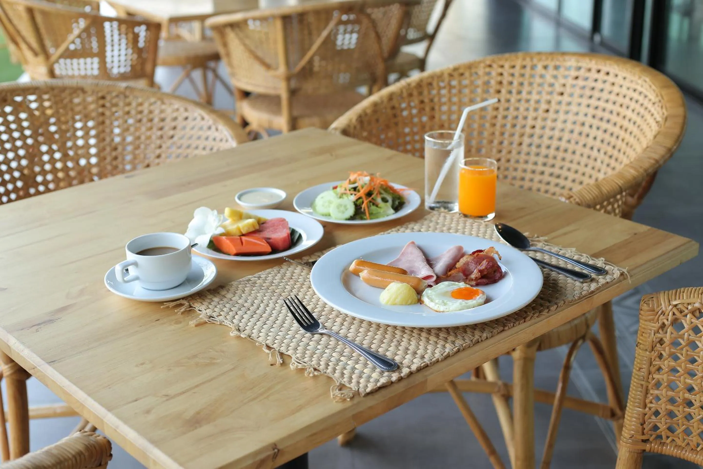 American breakfast in Navela Hotel & Convention