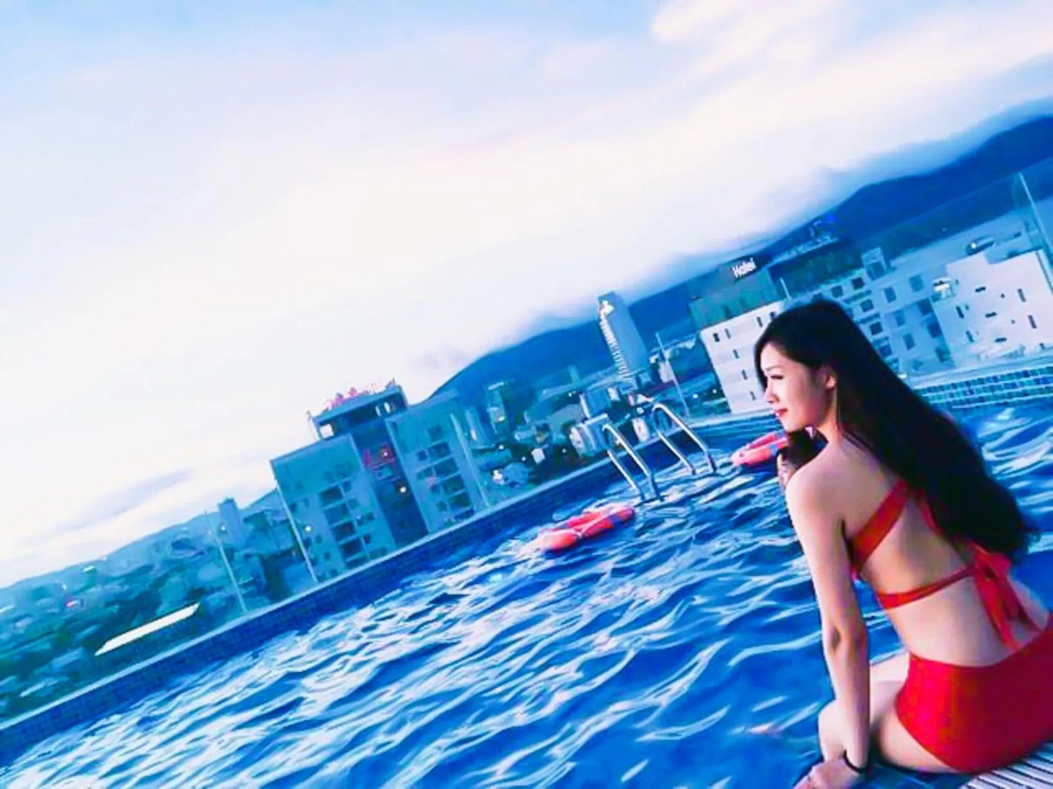 Swimming pool in Helios Boutique Hotel & Spa