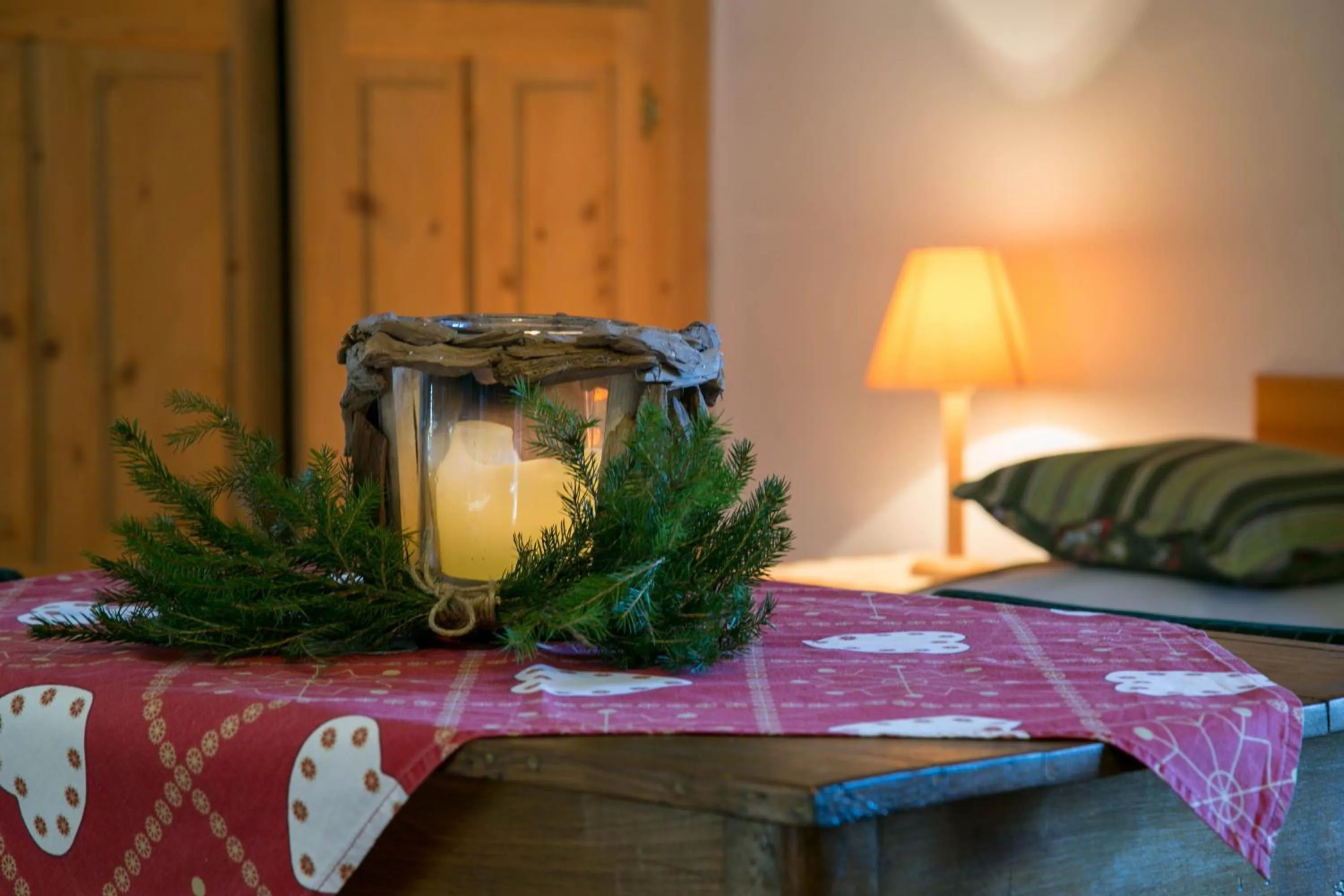Decorative detail, Bed in Willa Alpina